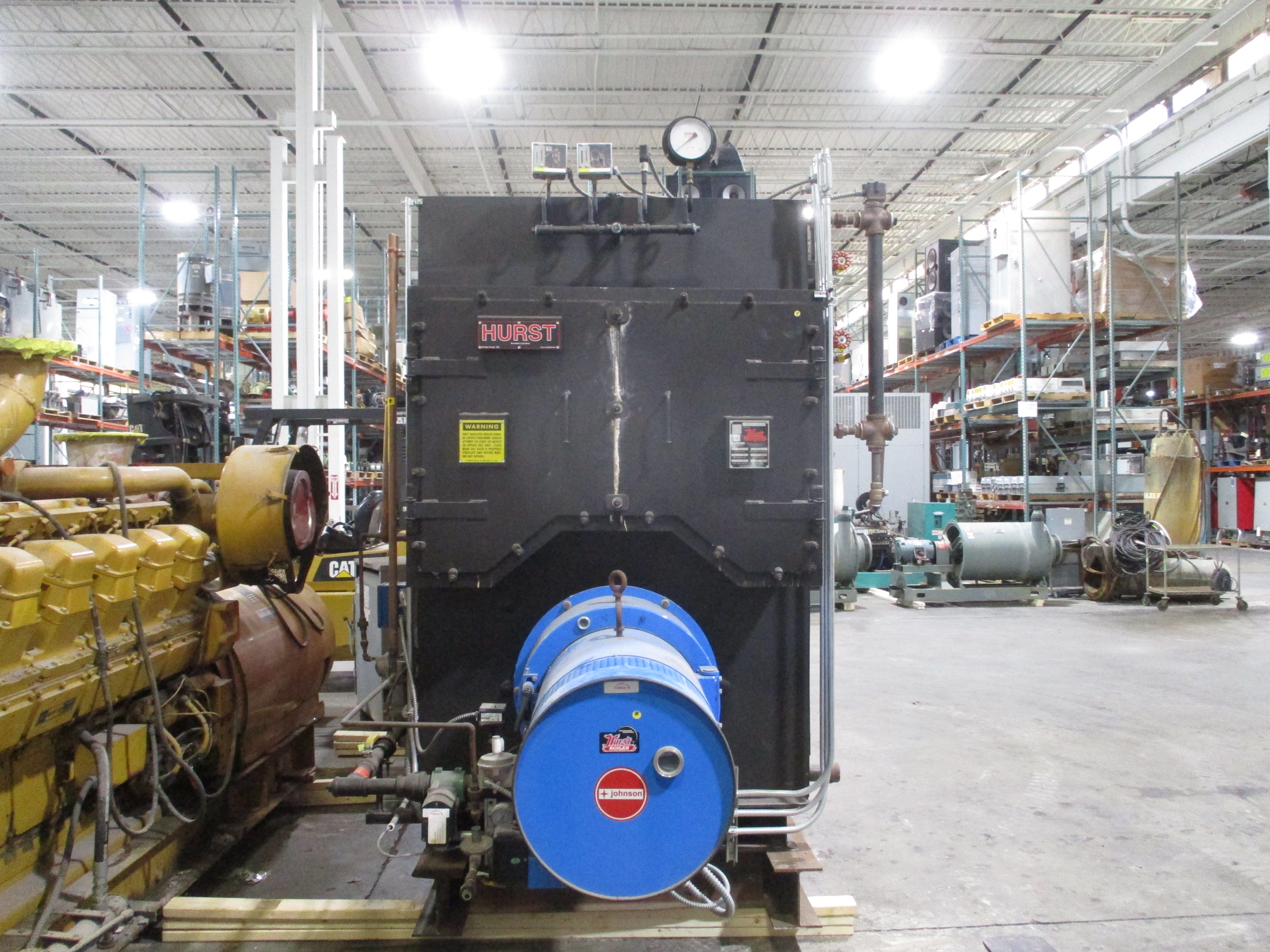 Hurst Firebox Low Pressure Steam Boiler S 45-152 152HP 15PSI 5244 Steam lb/HR 62