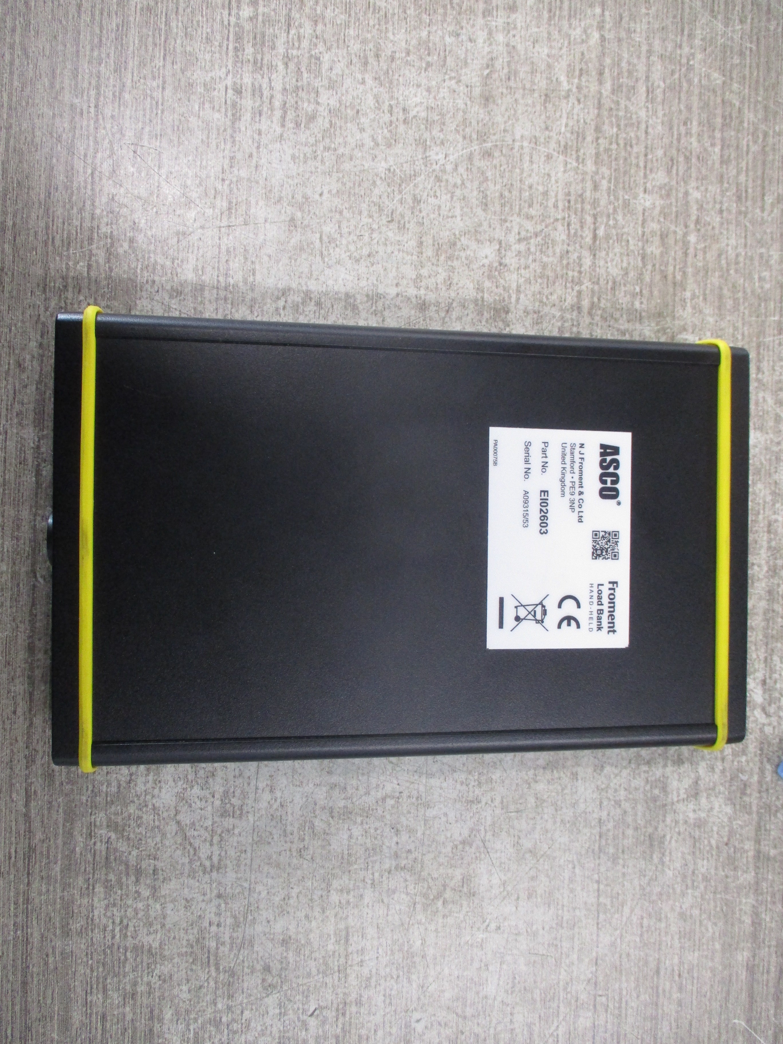 Asco Sigma Froment Load Bank Control EI02603 Used