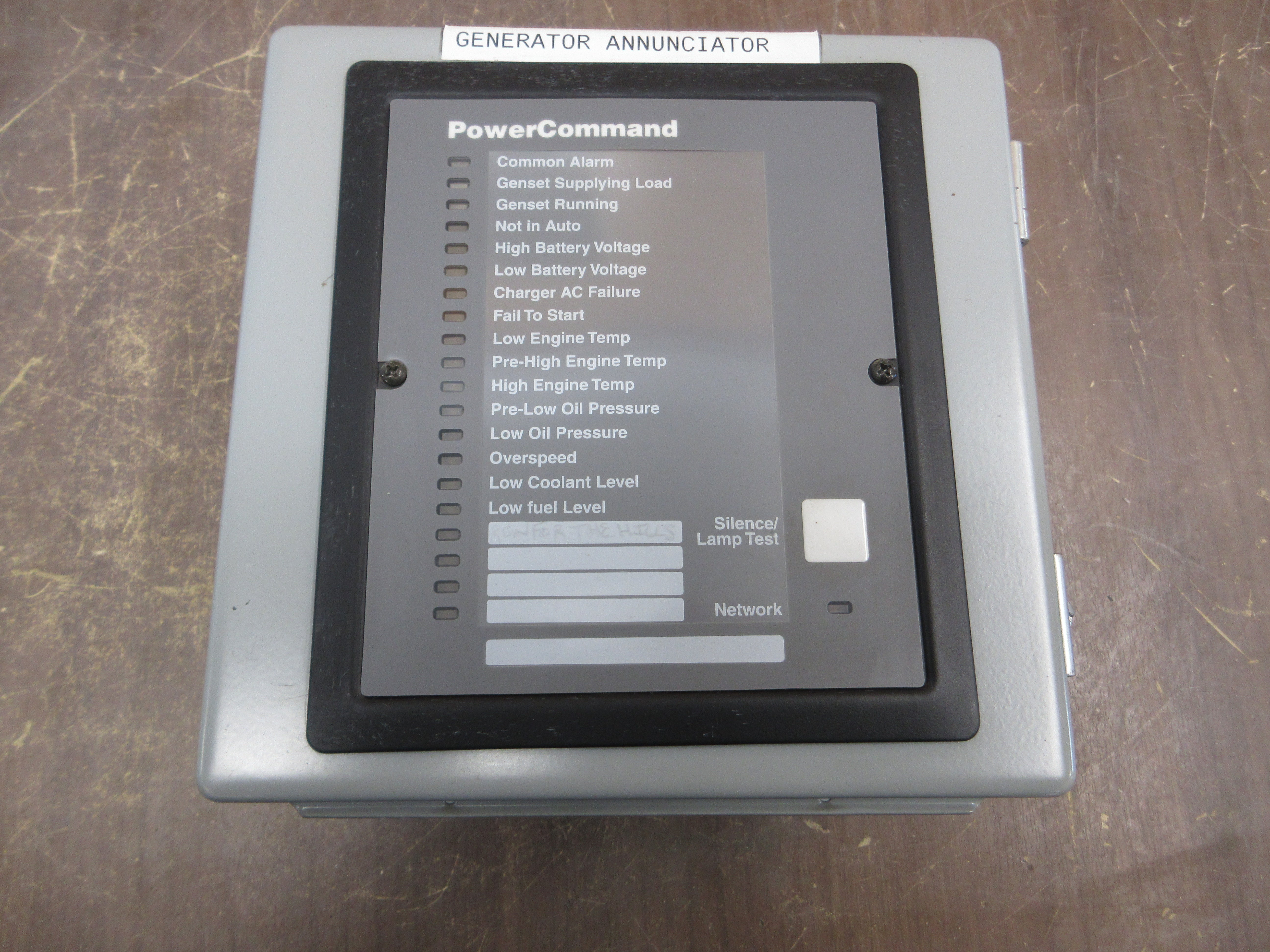 Cummins Power Command Annunciator 327-1309 w/ Enclosure Used