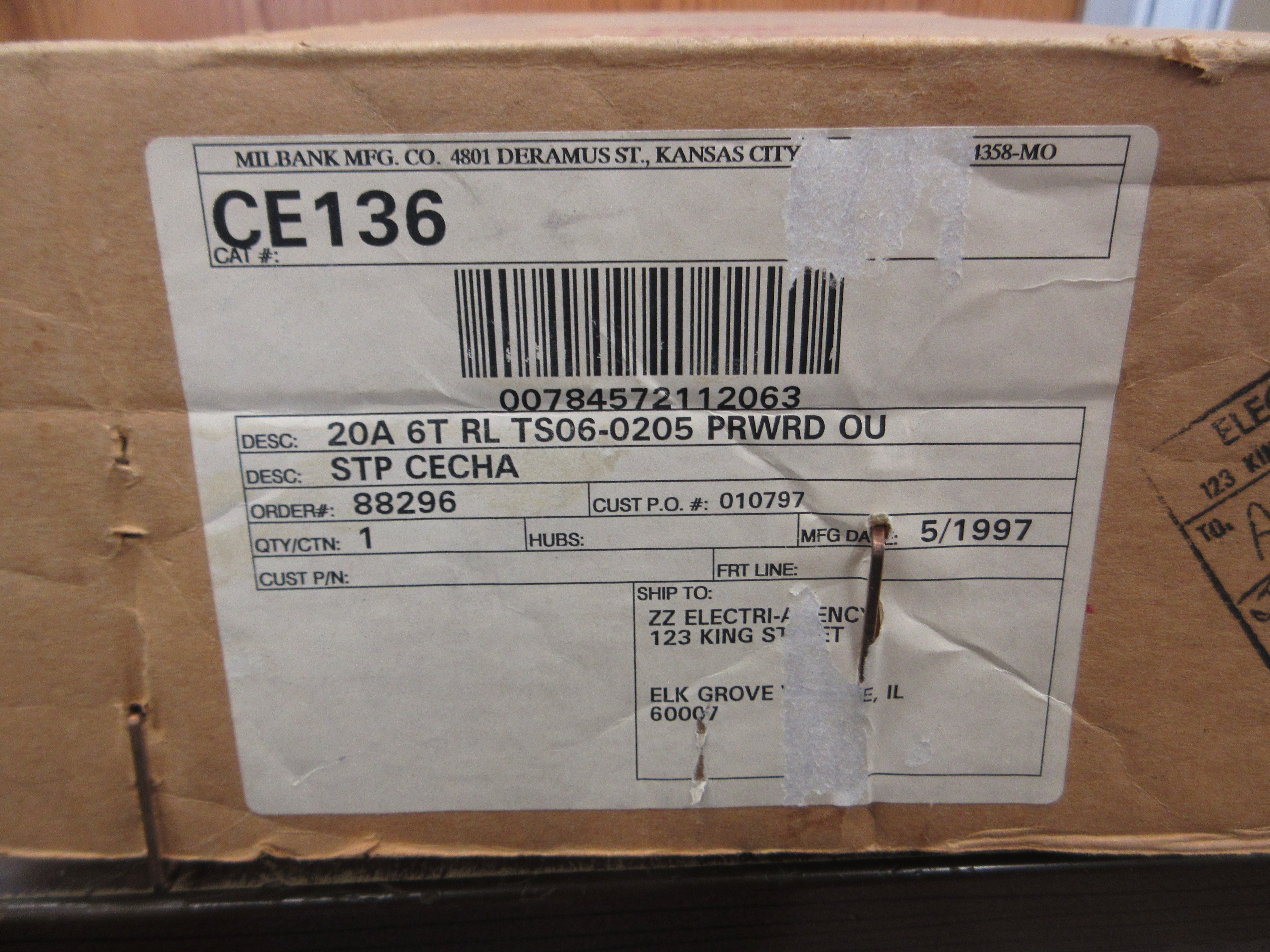Milbank Meter Socket CE136 20A New Surplus