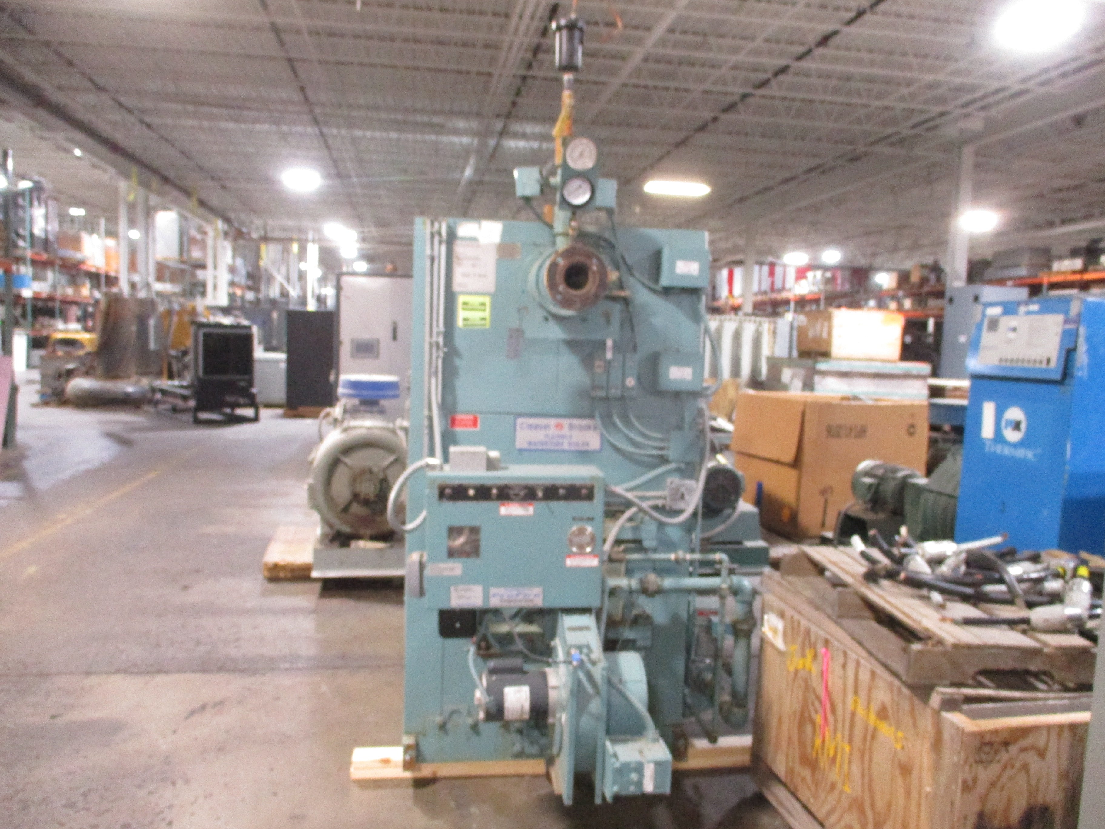 Cleaver Brooks FLX Watertube Boiler FLX 250 60HP 160PSI Hot Water Nat Gas Burner