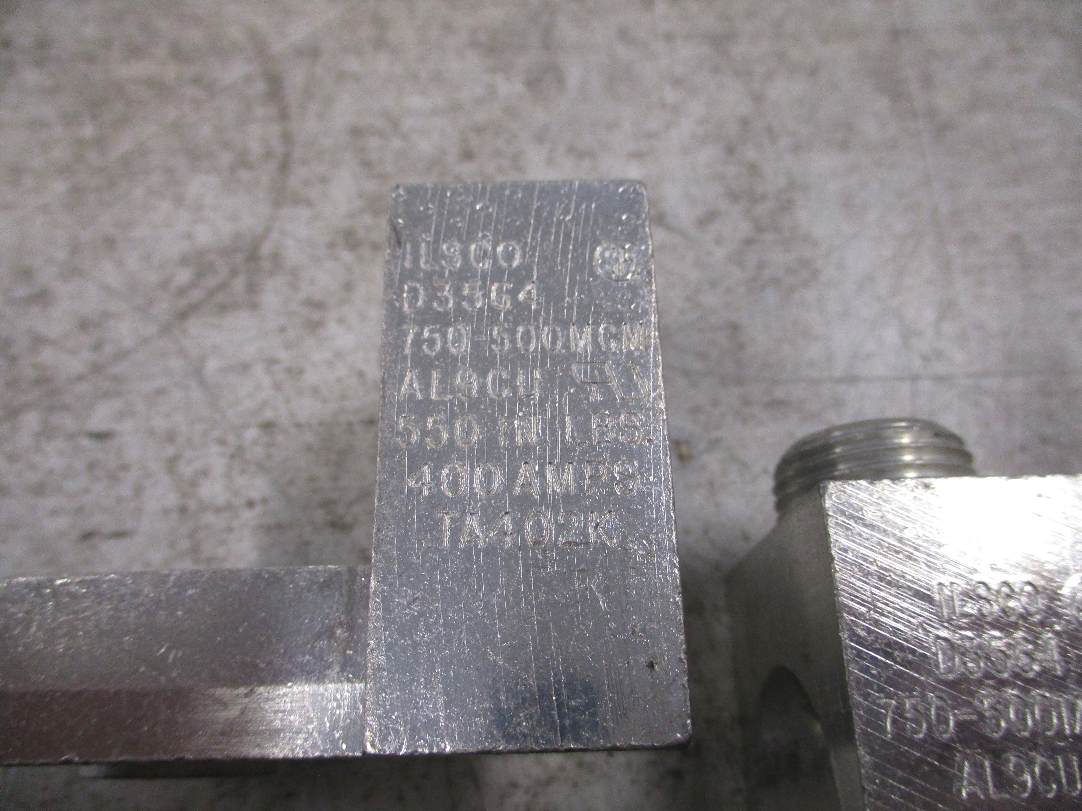 Ilsco Mechanical Lug D3564 750-500MCM *No Box* *Lot of 3* New Surplus