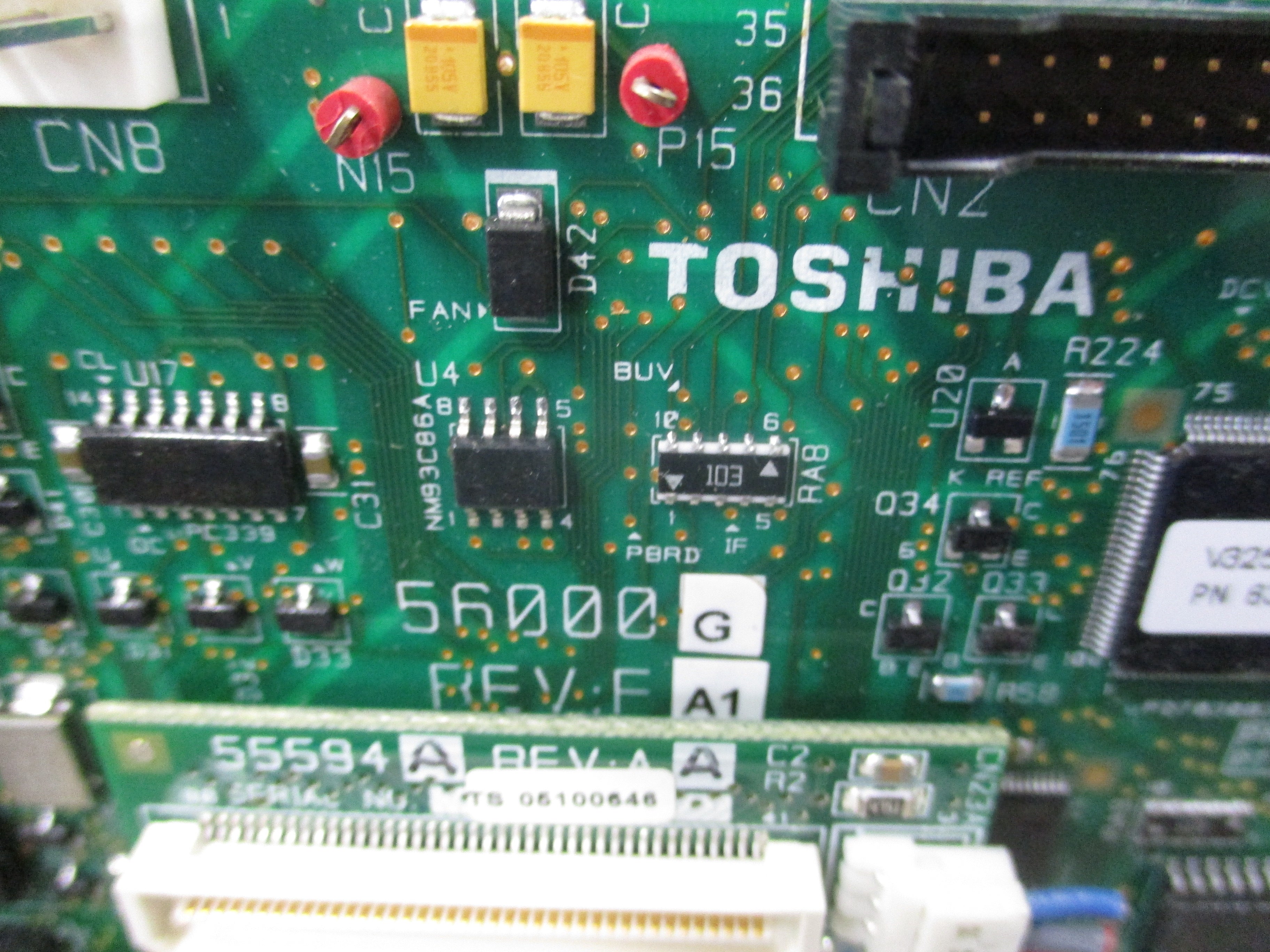 Toshiba Drive Board 56000G Rev. F A1 Used