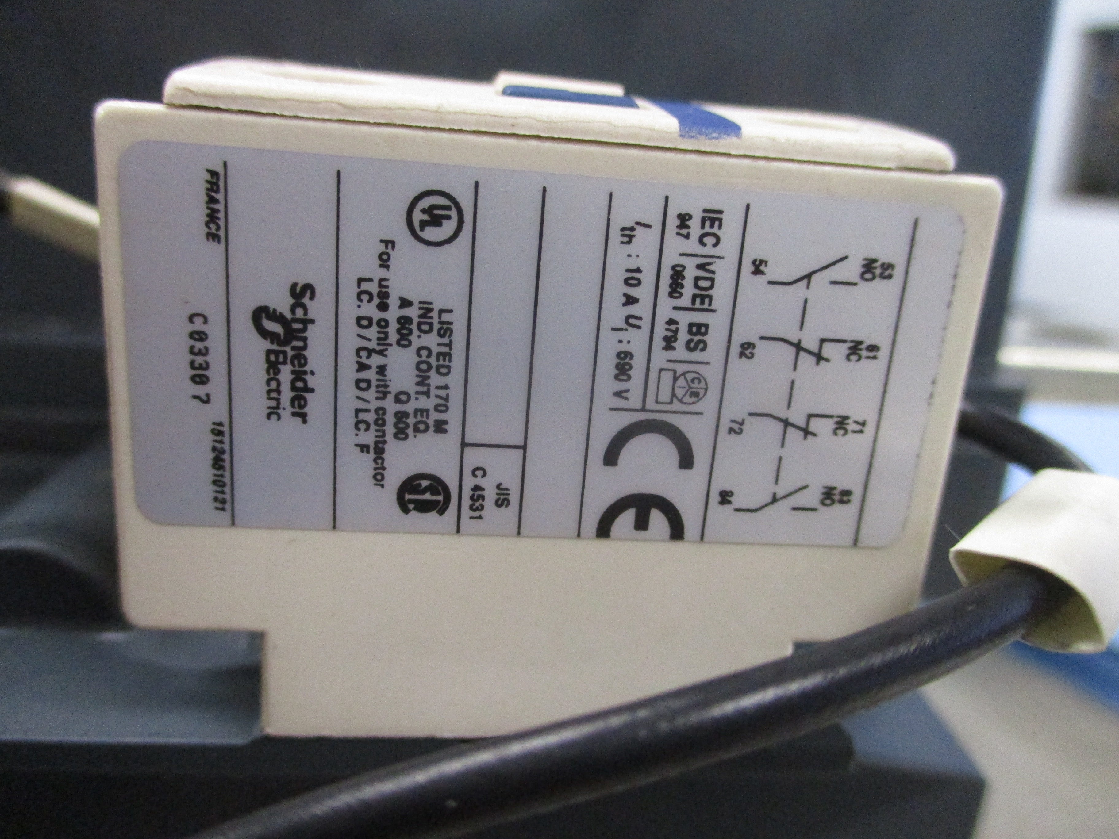 Square D Contactor LC1 F630 240V Coil 1000A 600V (1) Aux Contact Block Used