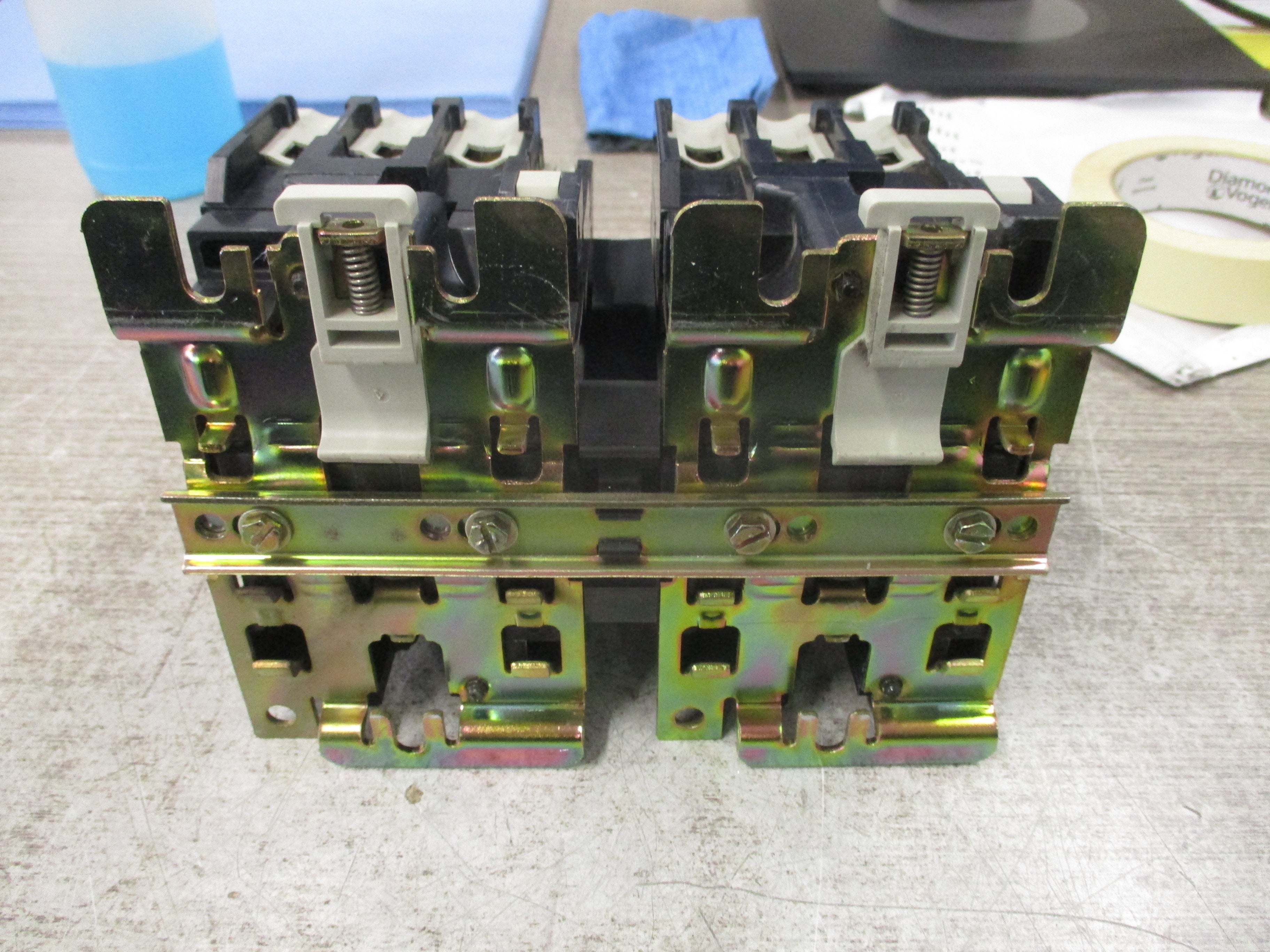 Telemecanique Reversing Contactor LC1 D6511 120V Coil 80A 600V *Chipped Corner* Used