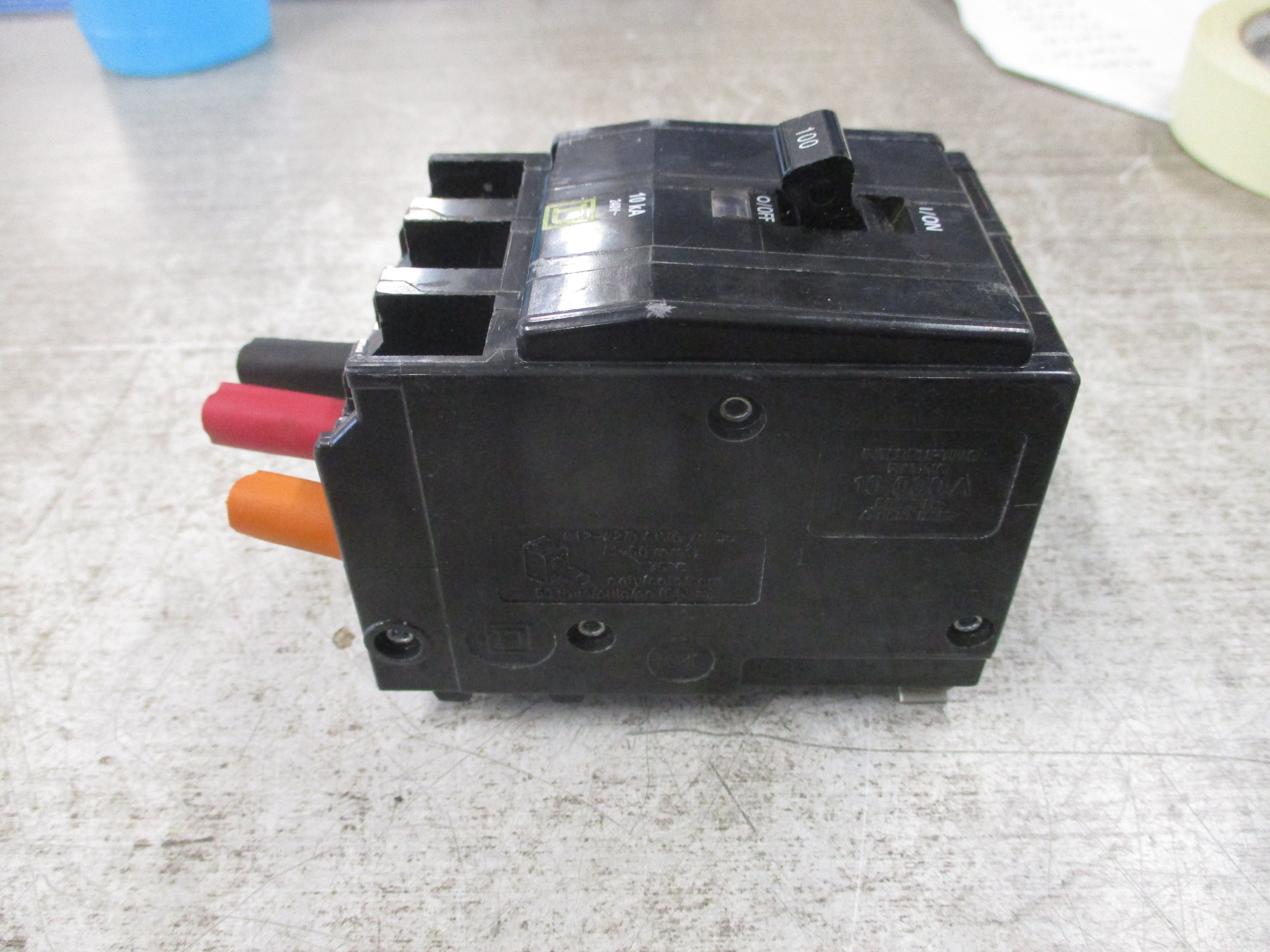 Square D Clip-on Circuit Breaker QO3100 100A 240V 3P Used