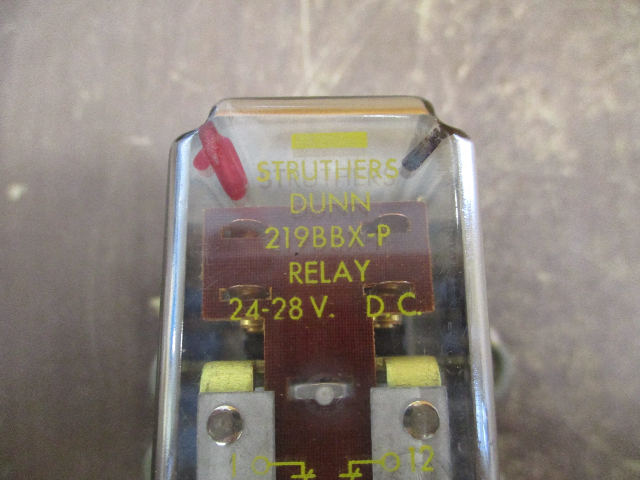 Struthers Dunn Relay 219BBX-P 24-28VDC Coil w/ Base Used