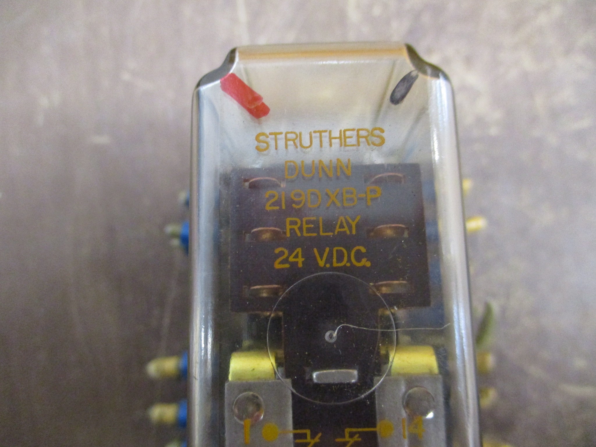 Struthers Dunn Relay 219DXB-P 24VDC Coil w/ Base Used