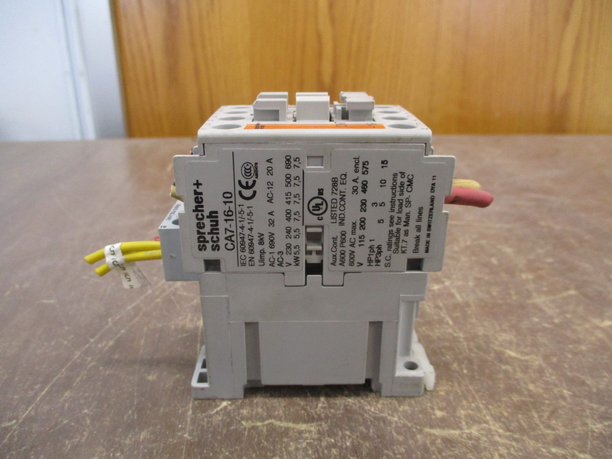 Sprecher + Schuh Contactor CA7-16-10 24V Coil 30A 600V Used