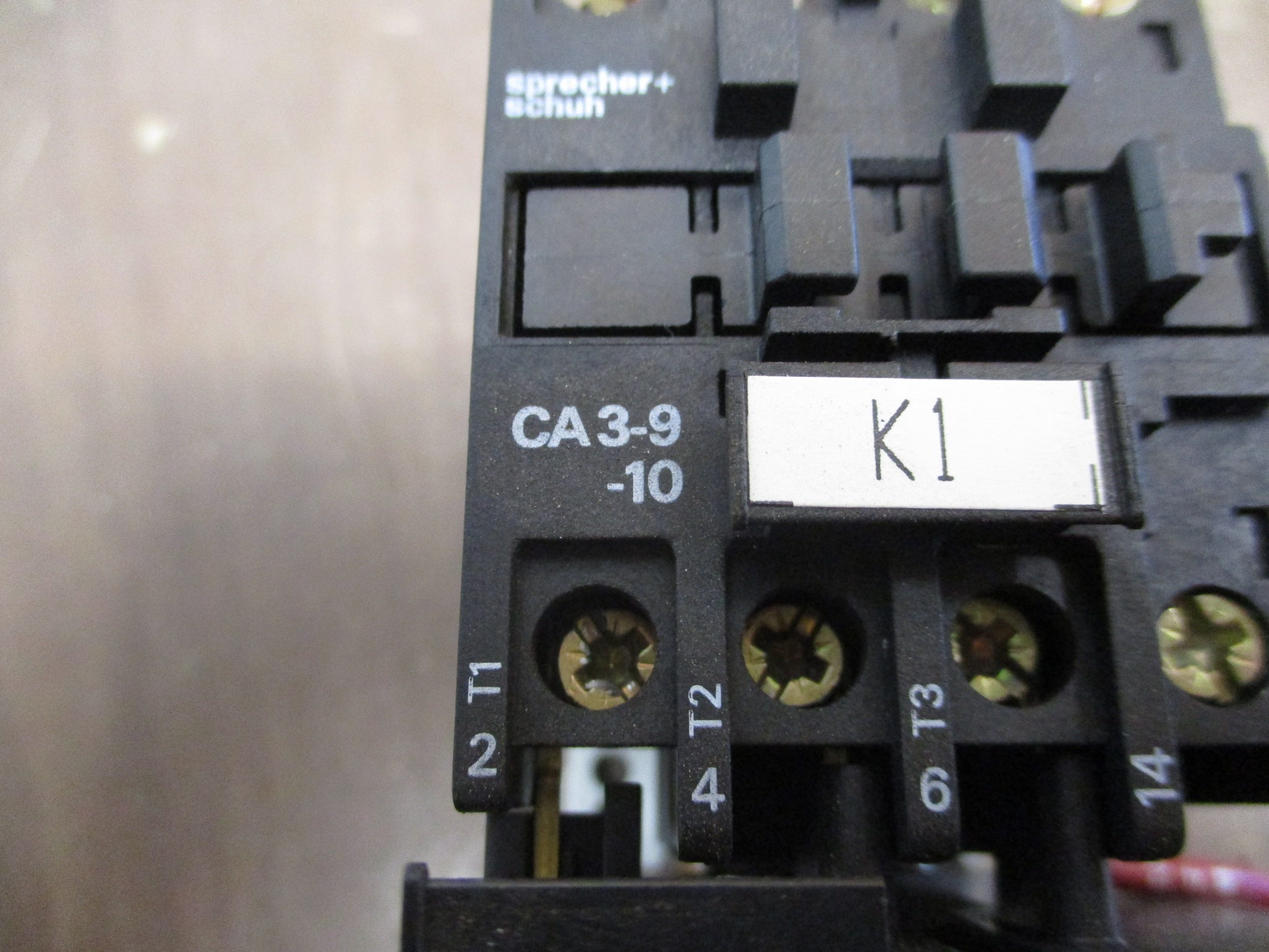 Sprecher + Schuh Starter CA3-9-10/CT 3-12 24V Coil Trip: 3.8-6A Used