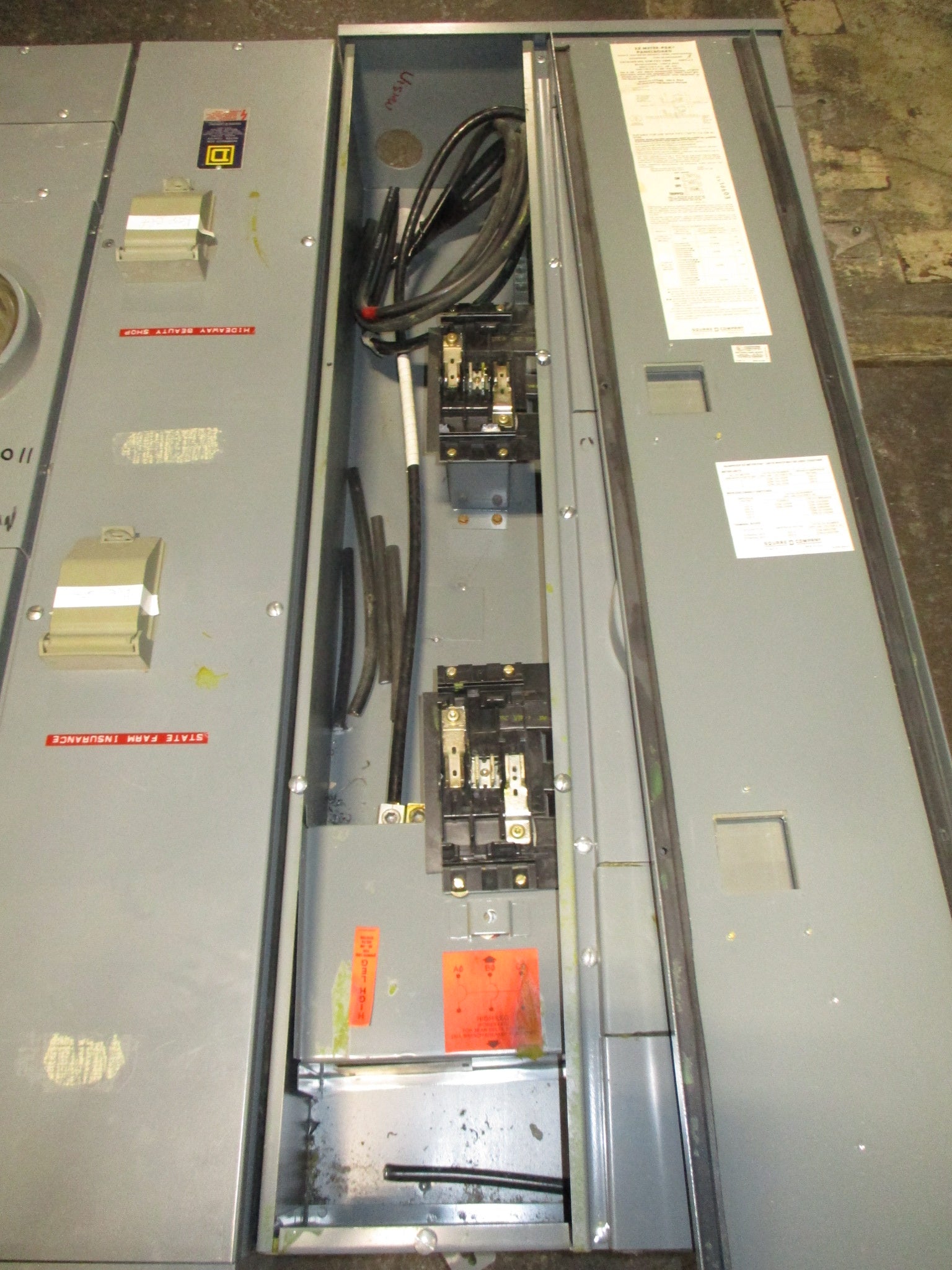 Square D EZ Meter-Pak Meter Stack EZM 742-200R Ser. 2 1200A 2-Position Used