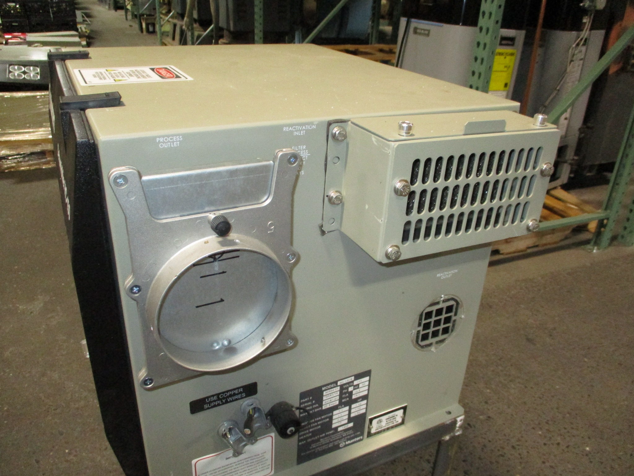 Munters HC-150R Desiccant Dehumidifier 30564-01 115V 1Ph 60Hz Used