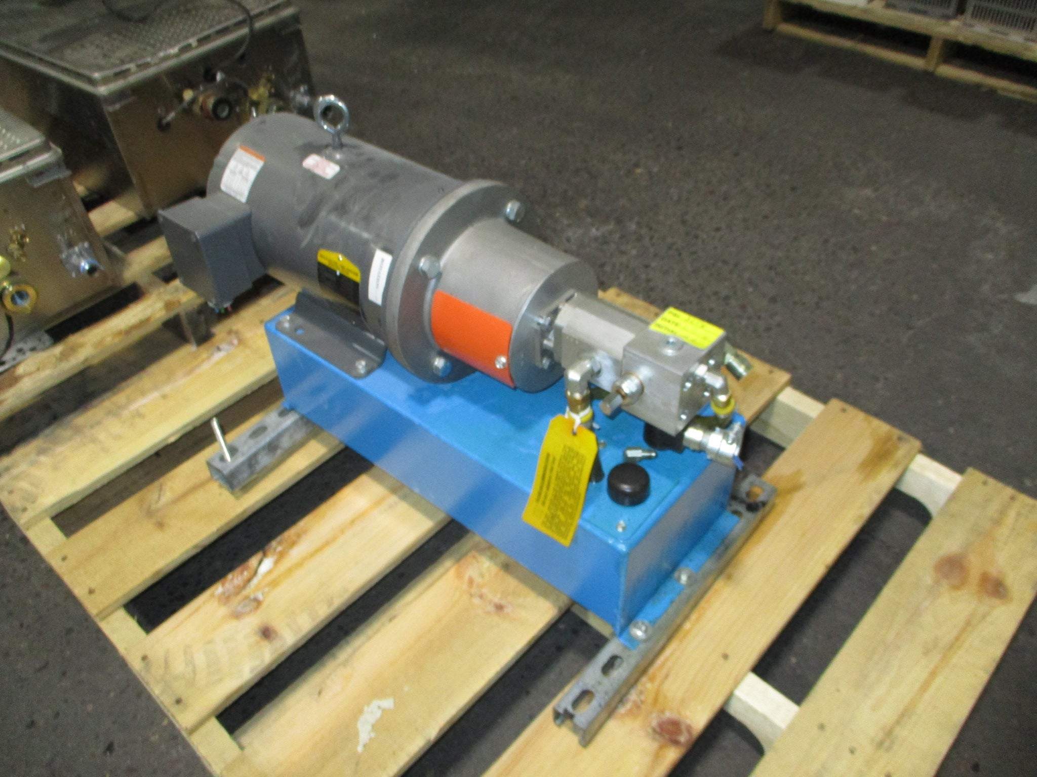 Bucher Hydraulics Hydraulic Power Unit 500216323691080 5HP 1750RPM 60Hz 3Ph Used