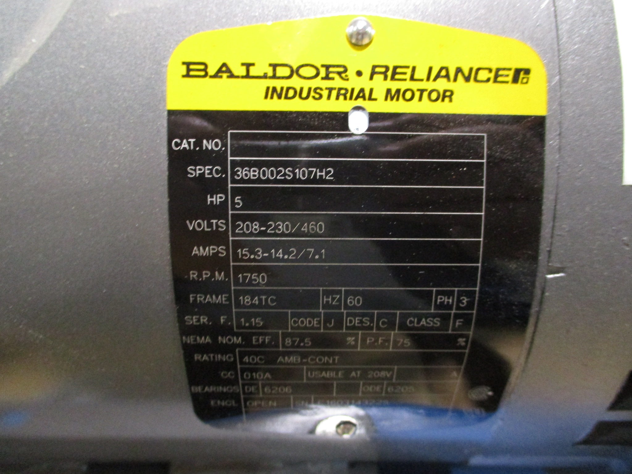 Bucher Hydraulics Hydraulic Power Unit 500216323691080 5HP 1750RPM 60Hz 3Ph Used