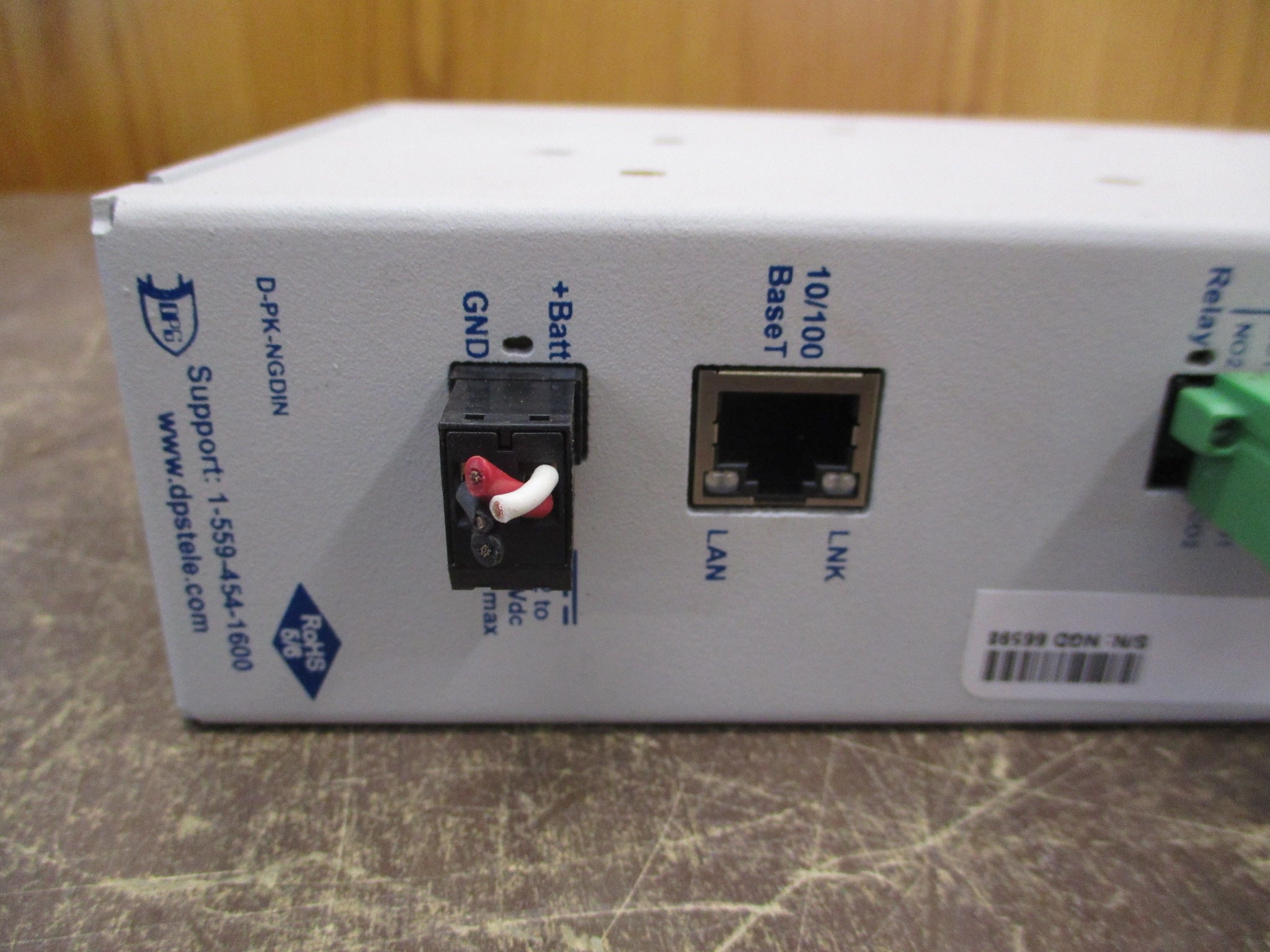 DPS Telecom NetGuardian SUI D-PK-NGDIN-12057.00002 12-24VDC 0.5A Used