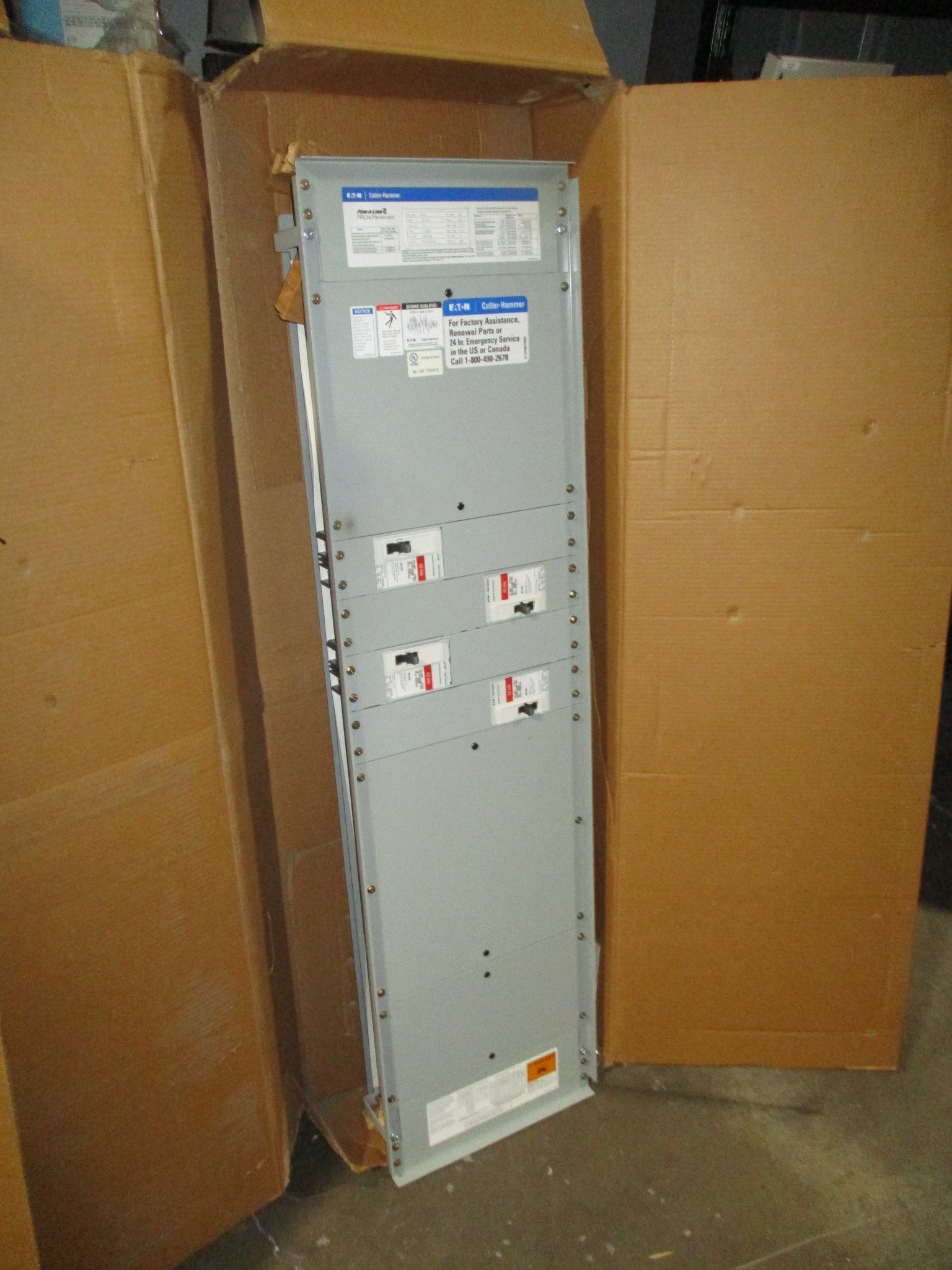 Eaton Pow-r-Line C Panelboard Interior PRL3A 600A 125VDC New Surplus