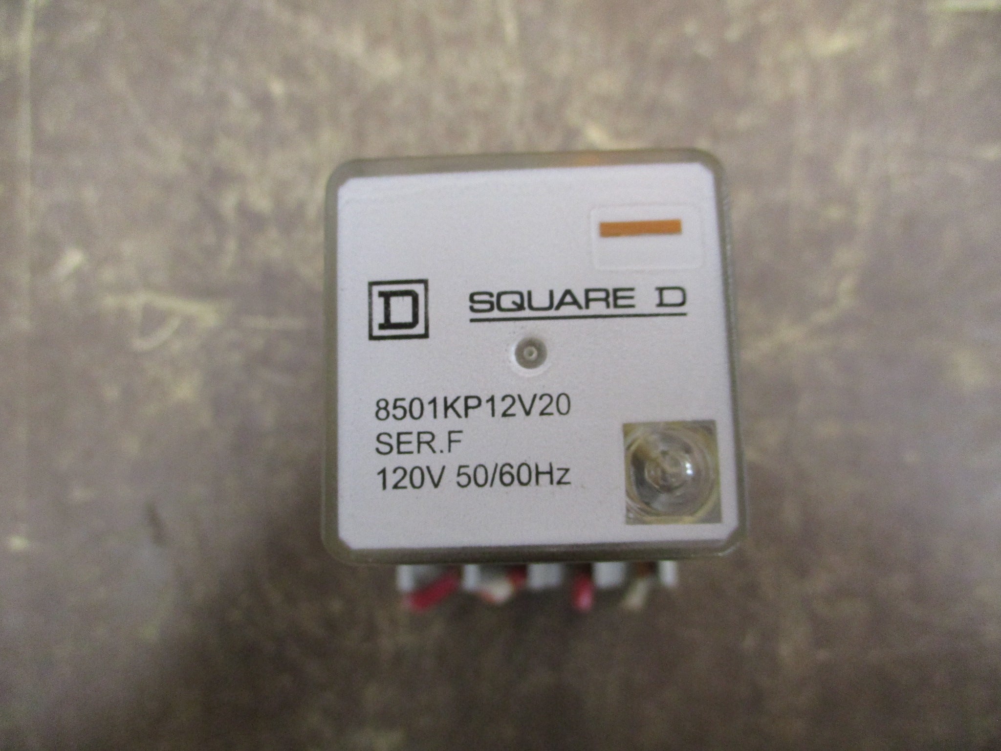 Square D Relay 8501KP12V20 Ser. F 120V Coil w/ Base *Lot of 2* Used