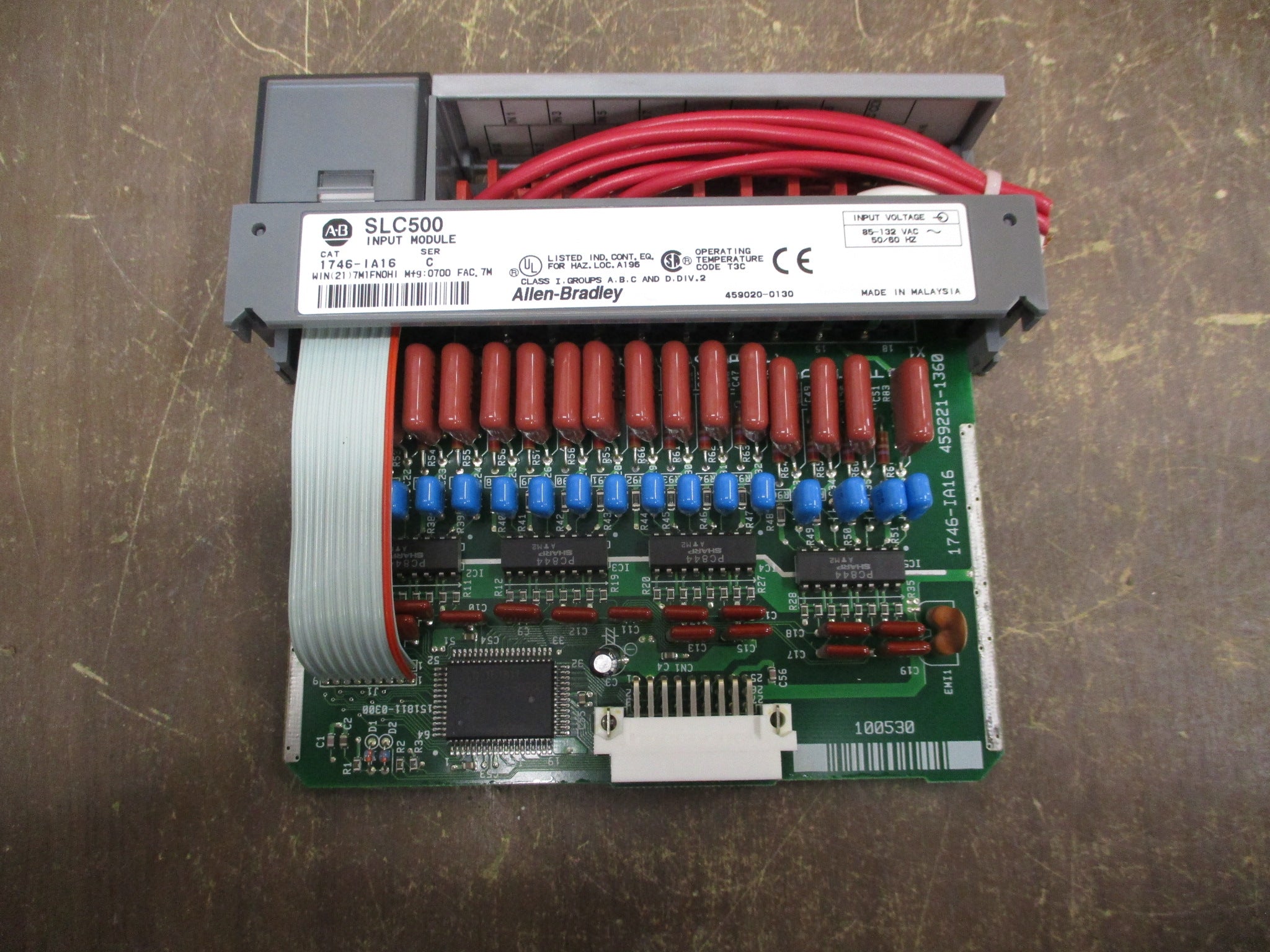 Allen-Bradley SLC500 Input Module 1746-IA16 85-132VAC 50/60Hz Ser. C Used