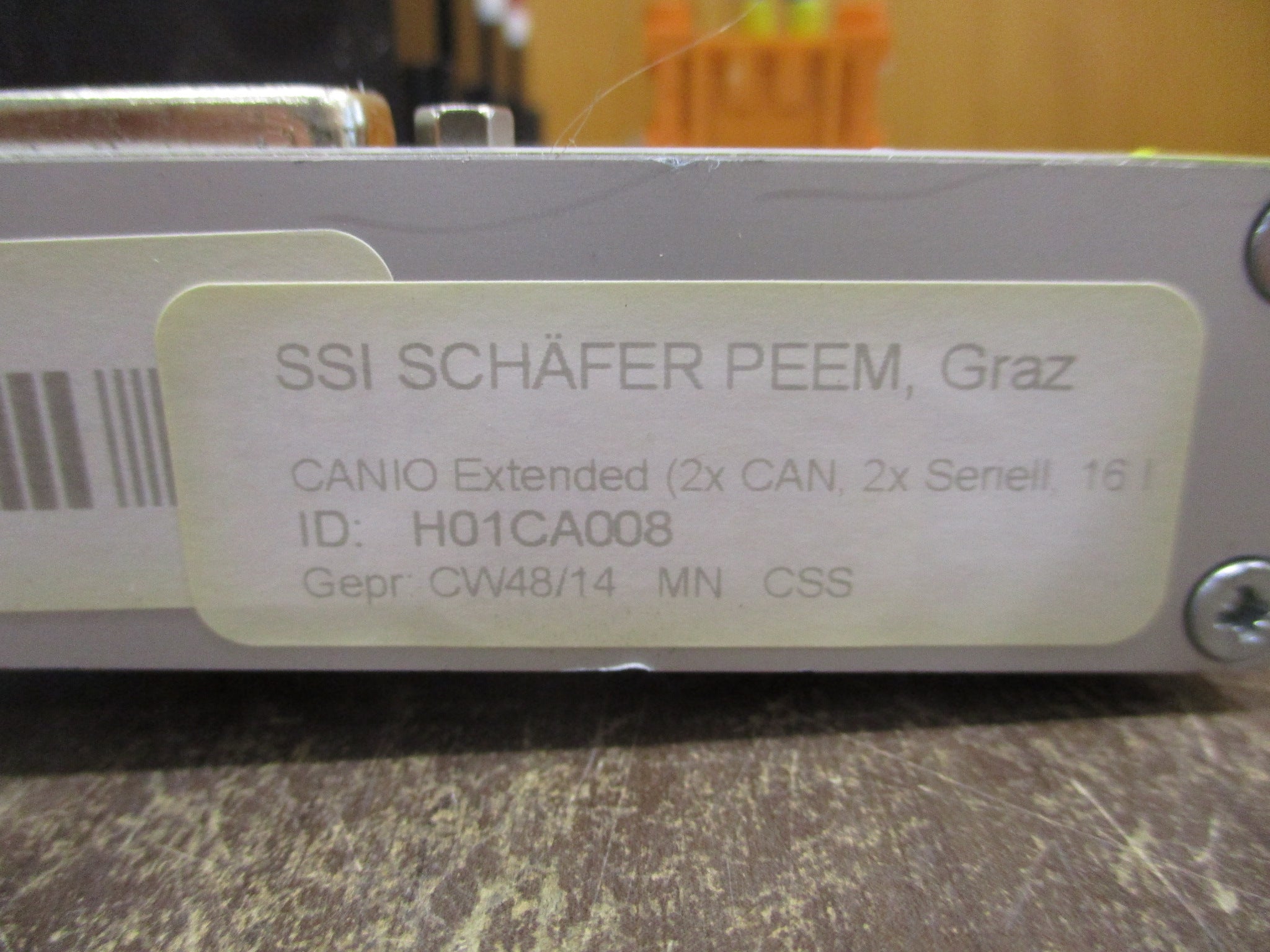 SSI Schafer Peem Can I/O H01CA008 V2.1 Used