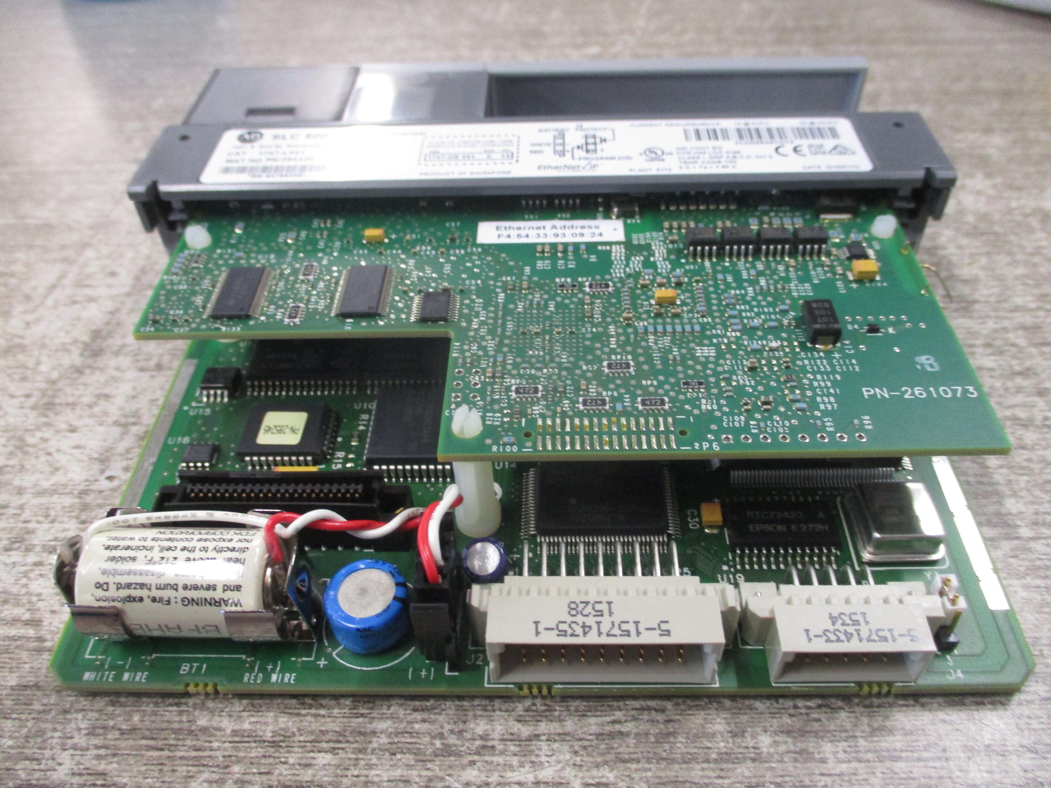 Allen-Bradley SLC 500 SLC 5/05 16K Controller 1747-L551 Ser. D OS: 1747-OS 501 Ser. C F/W.13 Used
