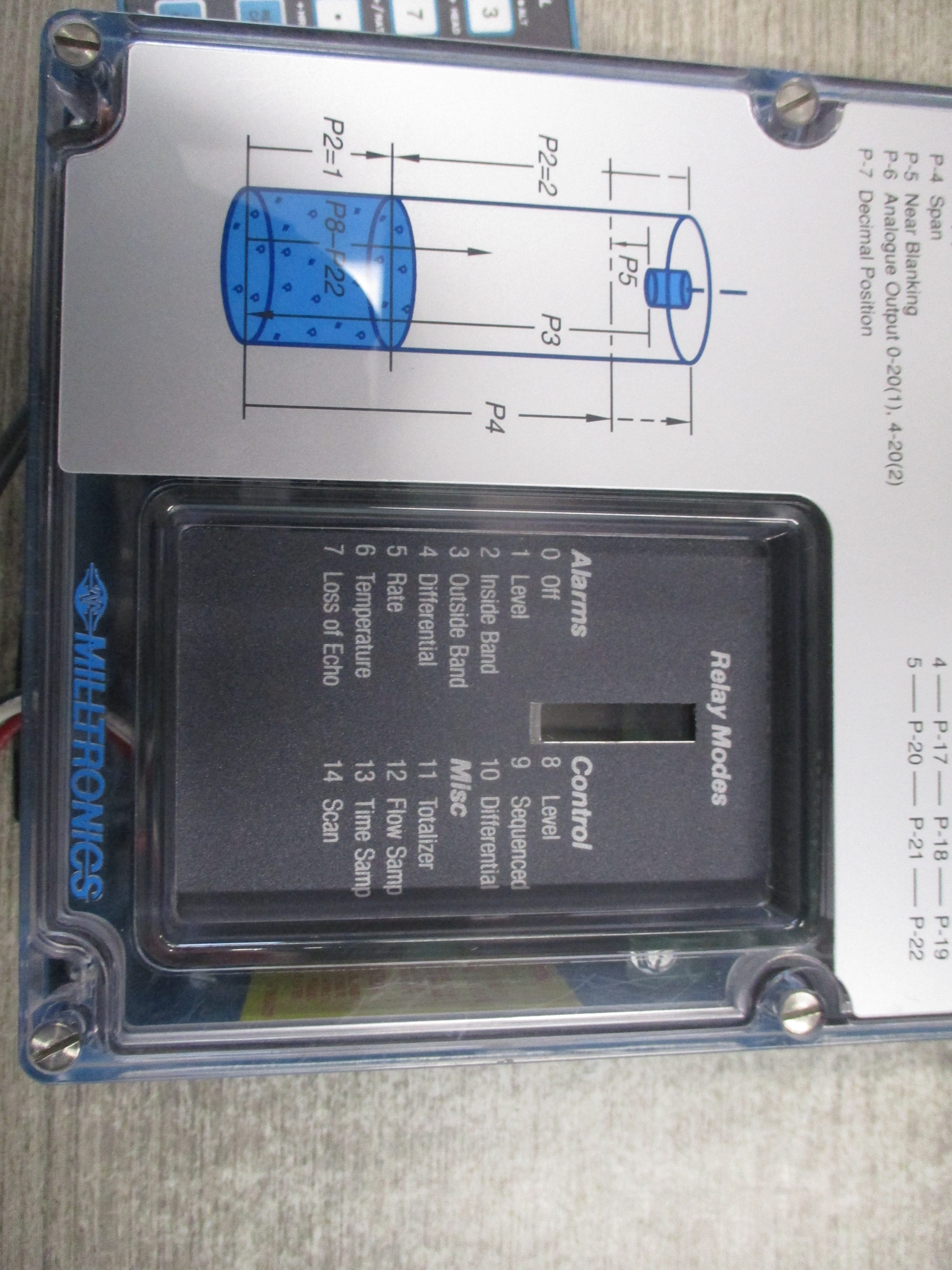 Milltronics MultiRanger Pluse Level Control MULTIRANGER-PLUS 100-230V 15VA 50/60Hz 4X Enclosure W/Keypad Used