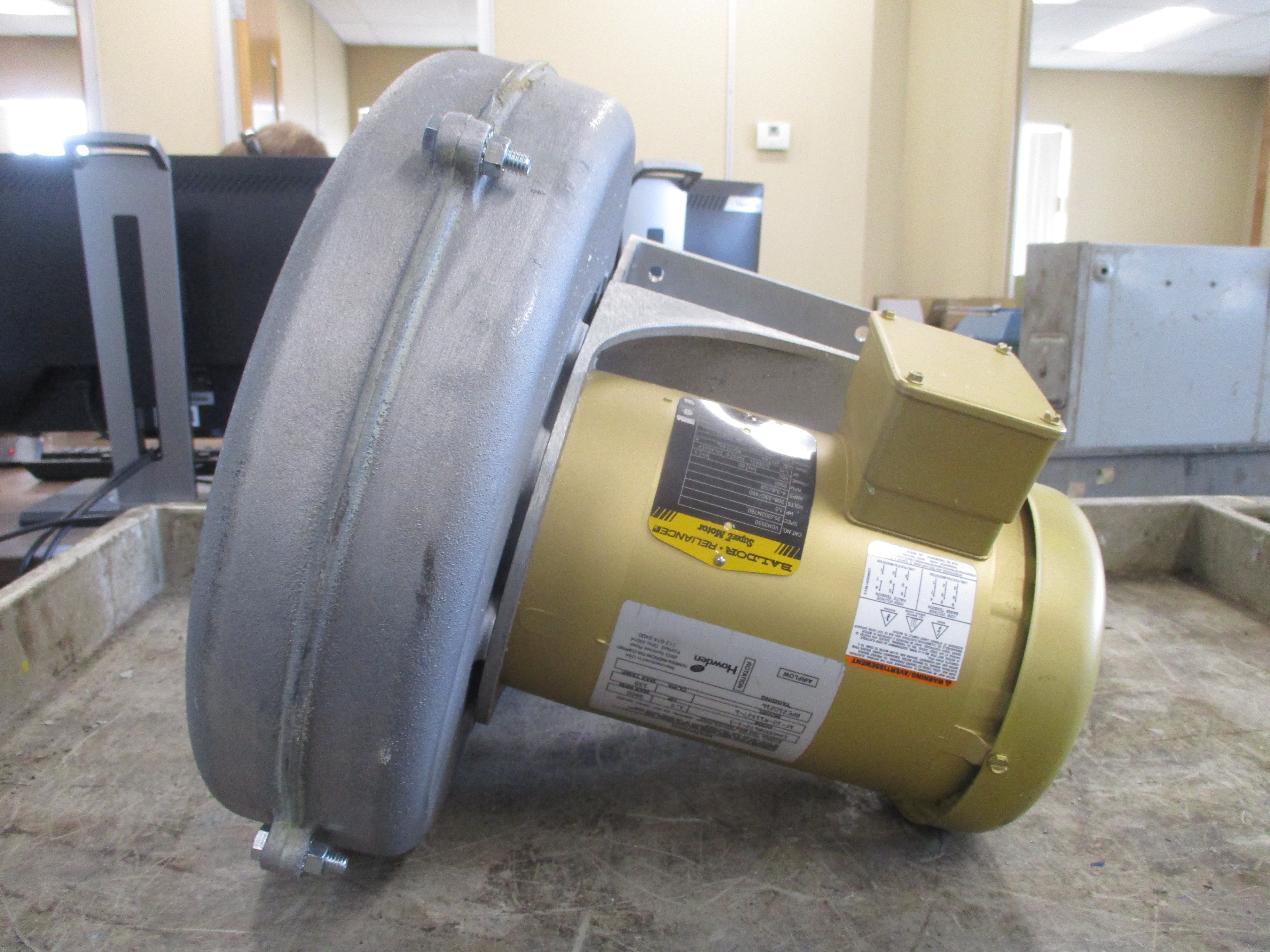 American Fan Co. Blower W/Motor AF-10 1.5HP 208-230/460V 3500RPM 3Ph Used