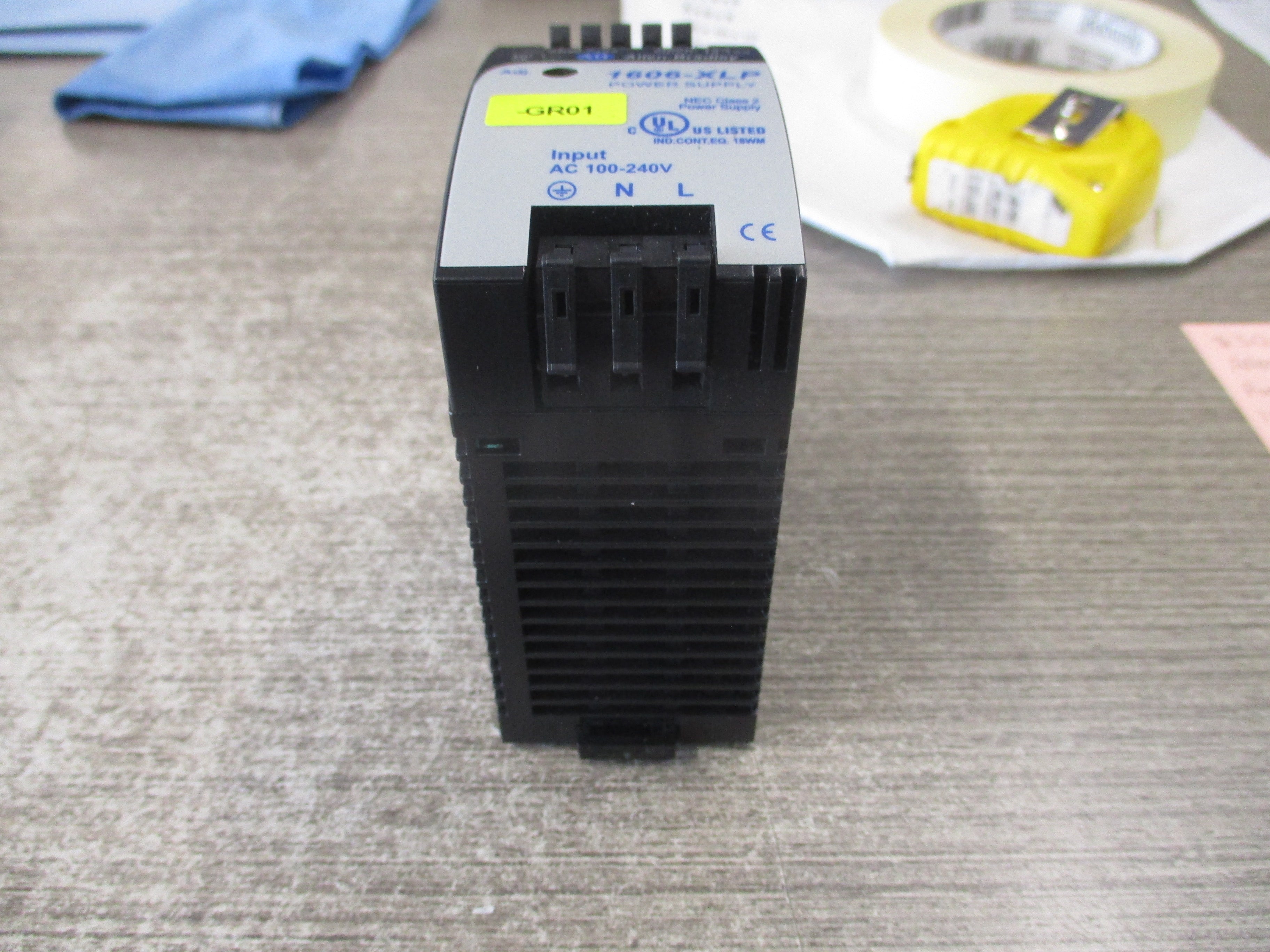 Allen-Bradley Power Supply 1606-XLP50B Ser. A 50W Input: 100-240VAC / 1.0A / 50-60Hz Output: 12-15VDC / 4.2A Used