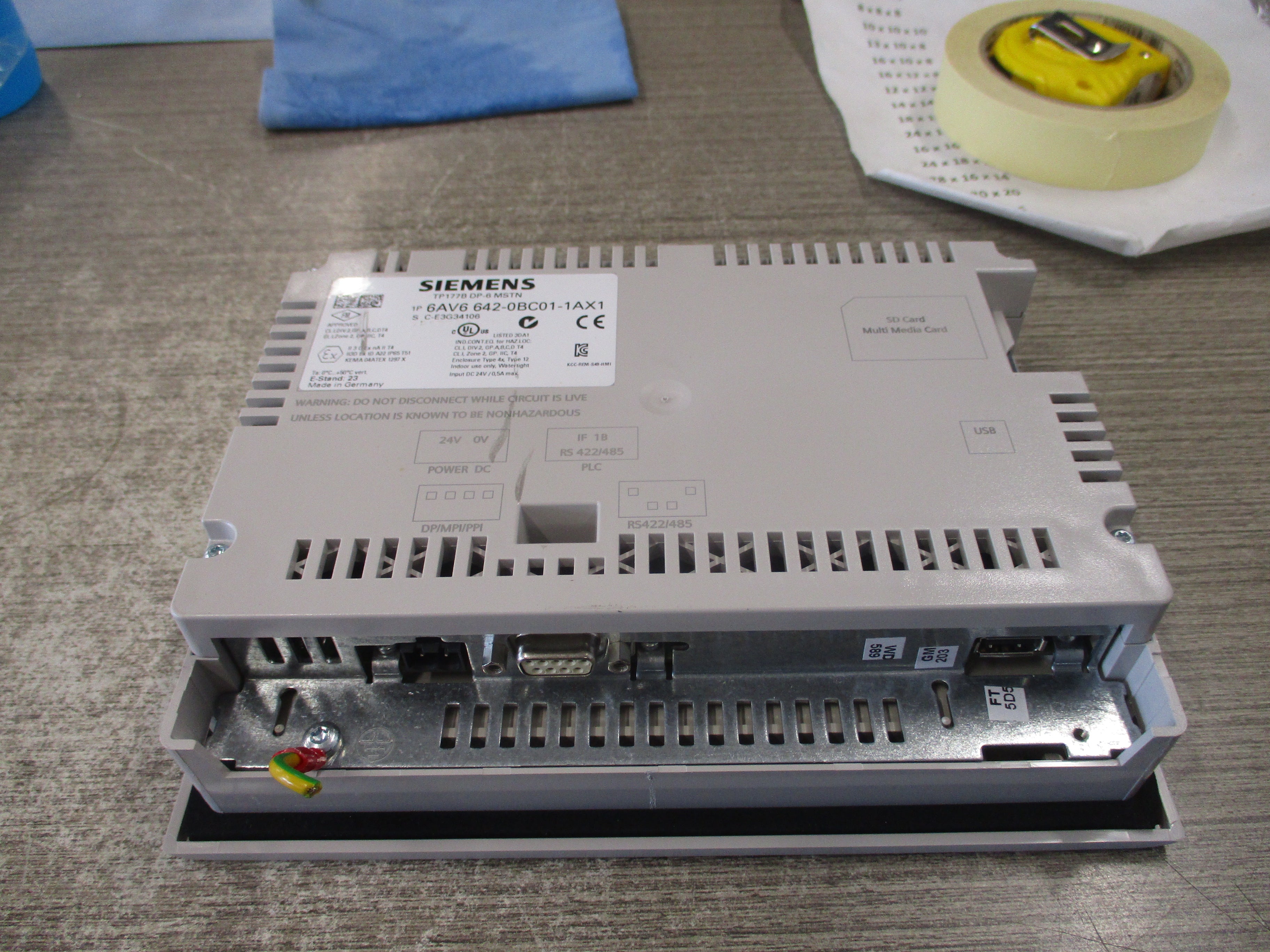 Siemens Simatic Touch Panel 6AV6 642-0BC01-1AX1 Used