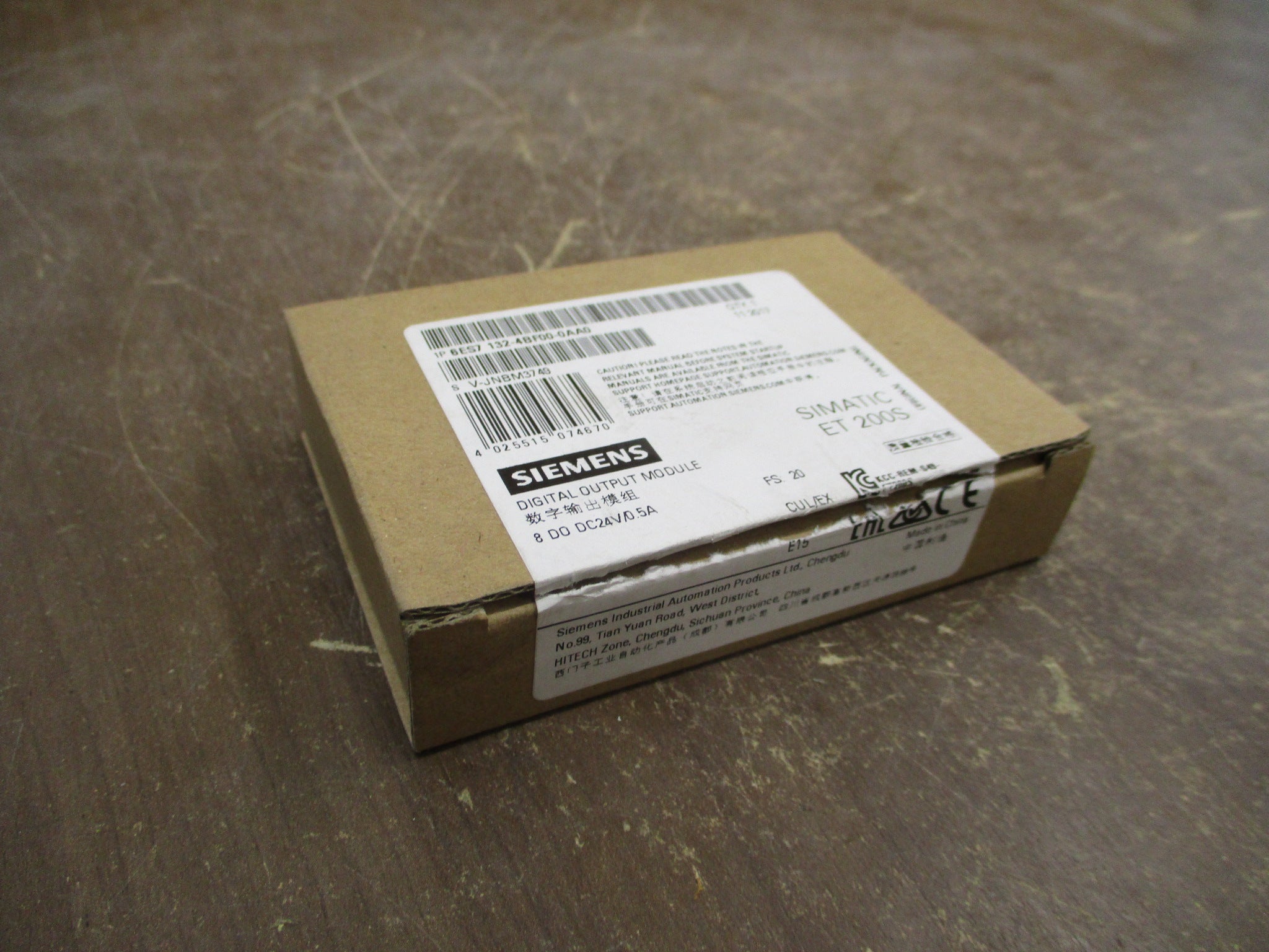 Siemens Simatic ET 200S Digital Output Module 6ES7 132-4BF00-0AA0 8xDO 24VDC
