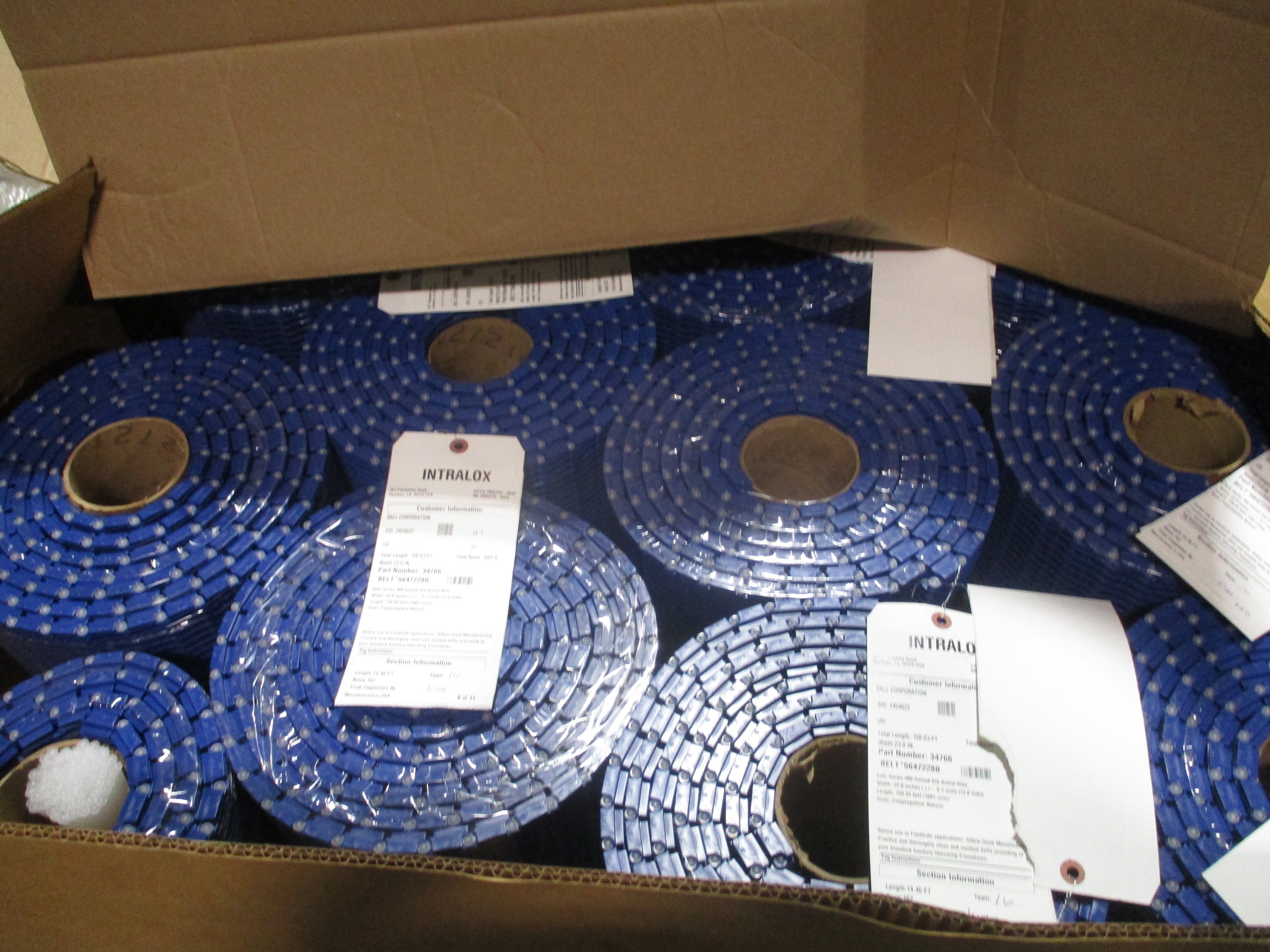 Intralox Series 900 Raised Rib Belt 34766 / 56472280 Width: 23.8in New Surplus