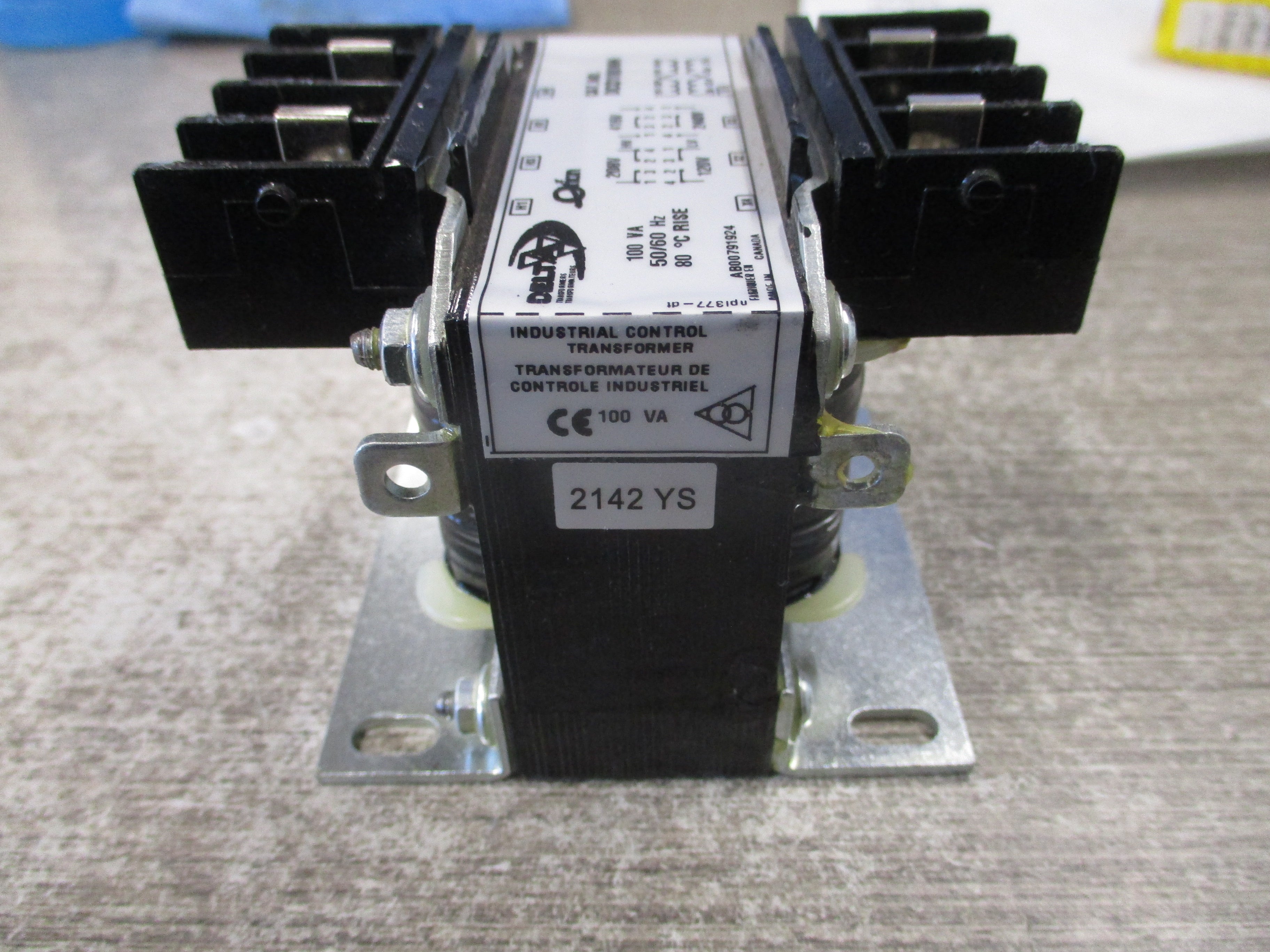 Delta Orion Transformer DCO100NH 100VA Pri: 208/416V Sec: 120/240V 50/60Hz Used