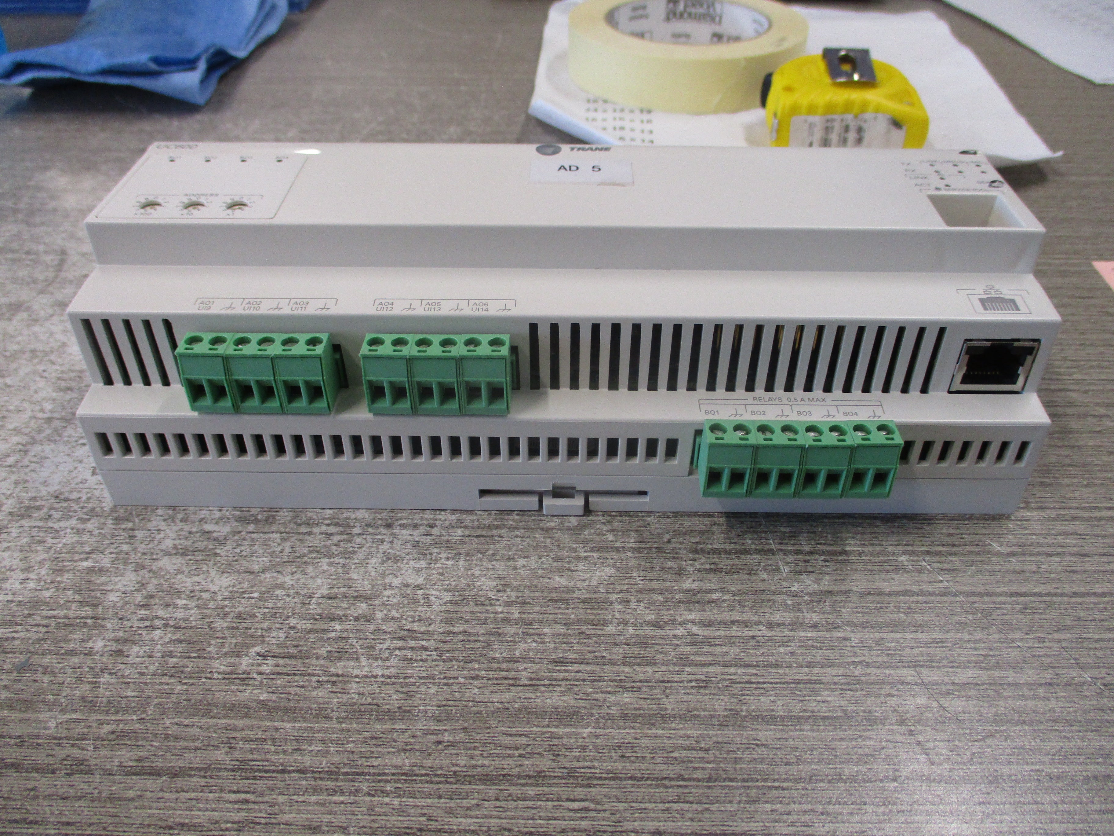 Trane UC600 Controller X13651548010 Rev. 103 24VAC 24VDC Used