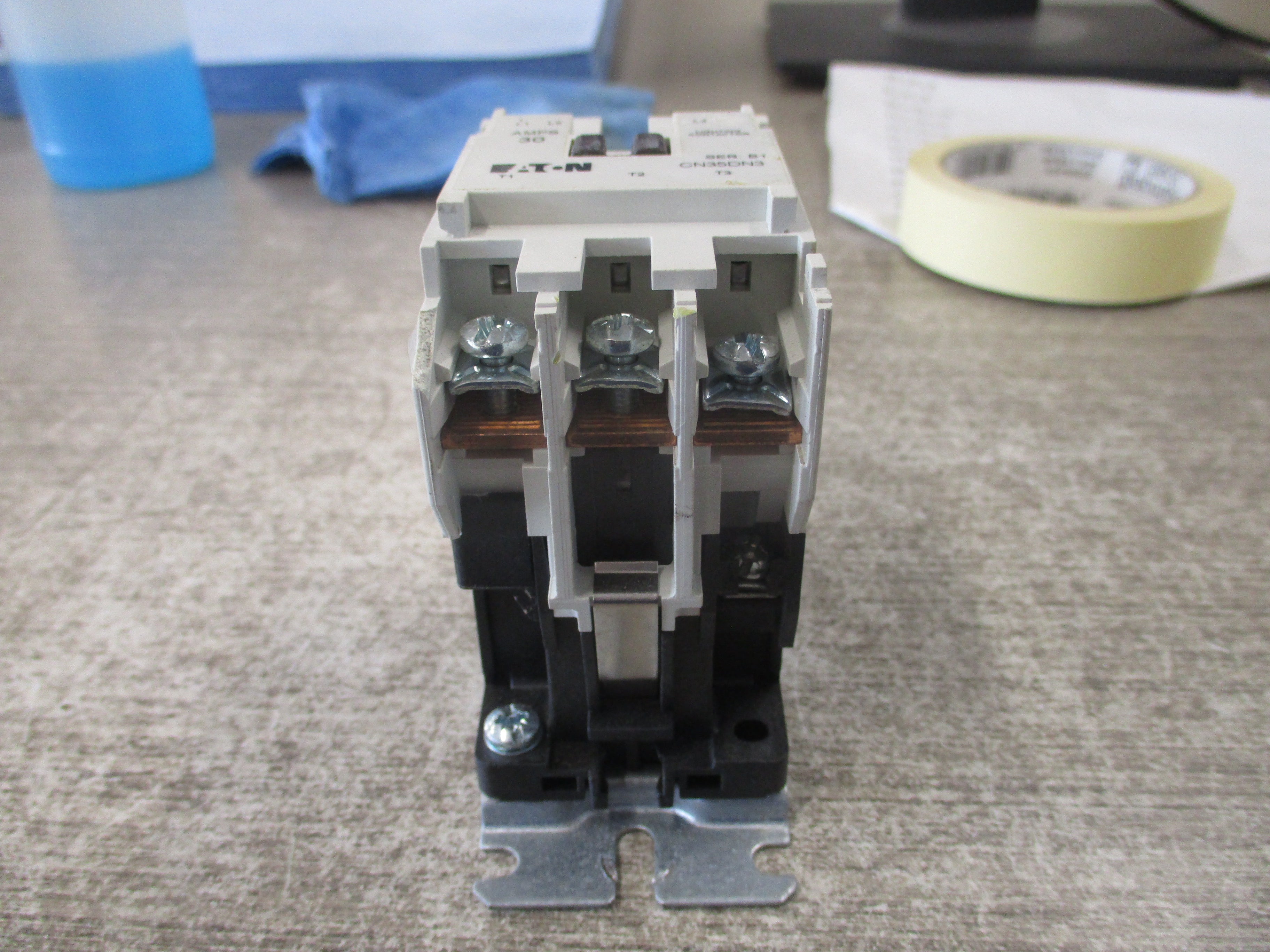 Eaton Lighting Contactor CN35DN3 Ser. B1 120V Coil 30A Used