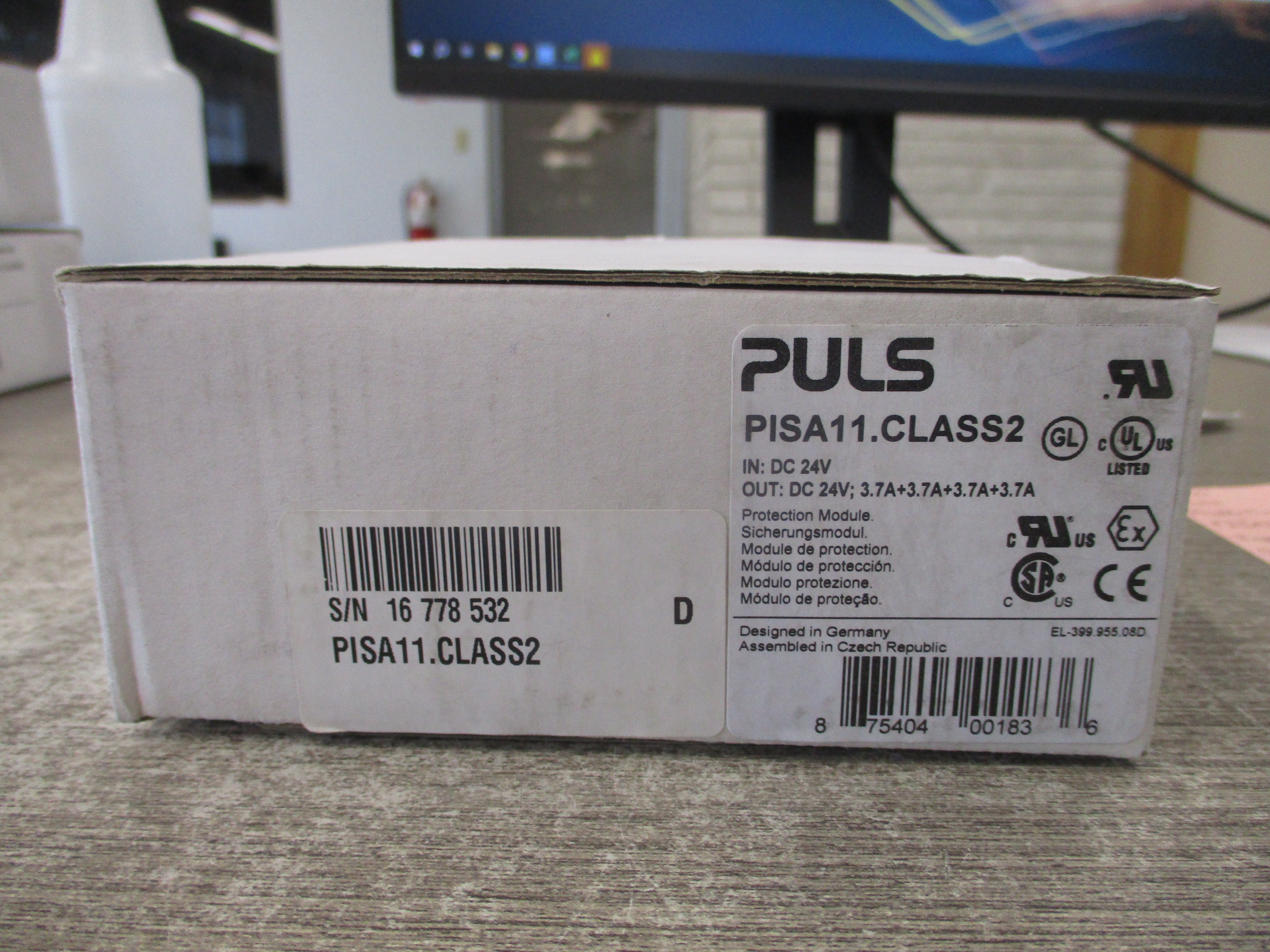 Puls Protection Module PISA11.CLASS2 Input: 24VDC Output: 24VDC New Surplus