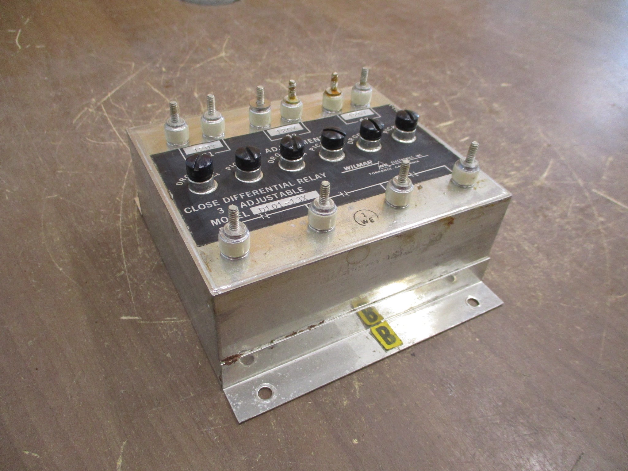 Wilmar Close Differential Relay D101-13X 120V 3Ph Used