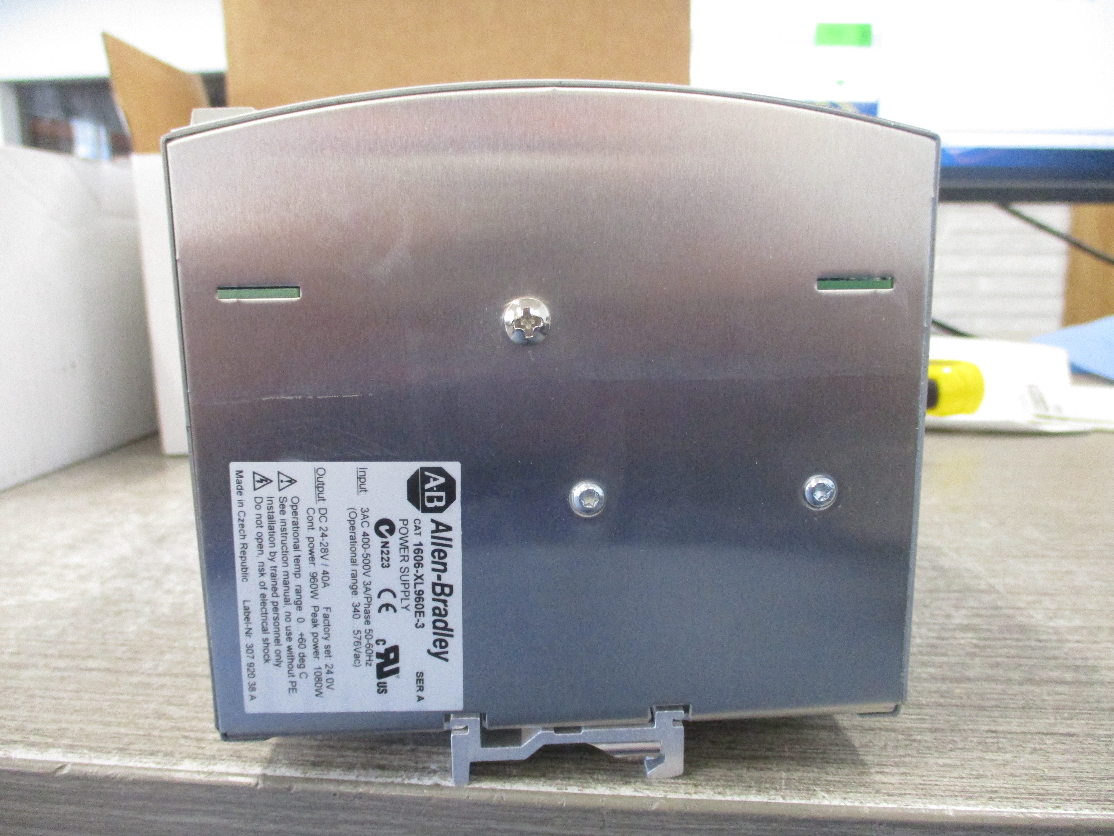 Allen-Bradley DC Power Supply 1606-XL960E-3 Ser. A 960W Input: 400-500VAC 3Ph Output: 24VDC 40A New Surplus