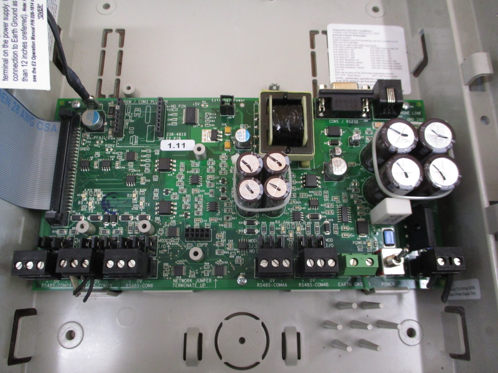 Emerson RX-400 Refrigeration Controller 845-1400 w/ Display 24VAC 50/60Hz Used