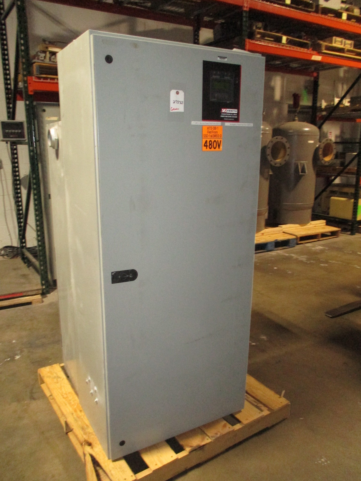 Zenith Automatic Transfer Switch ZTSL120EC-7 1200A 277/480V 3Ph 60Hz Used