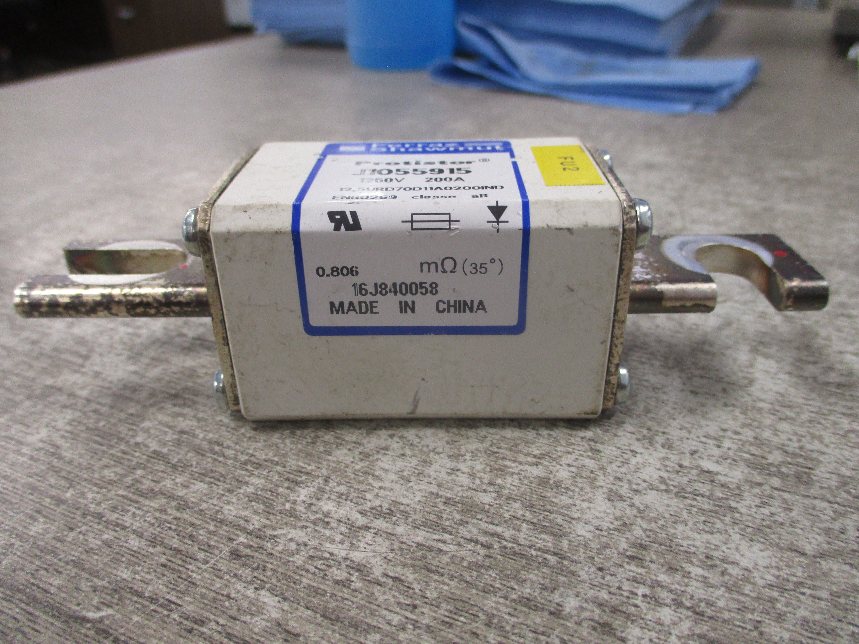 Ferraz Shawmut Protistor Fuse J1055915 200A 1250V Used