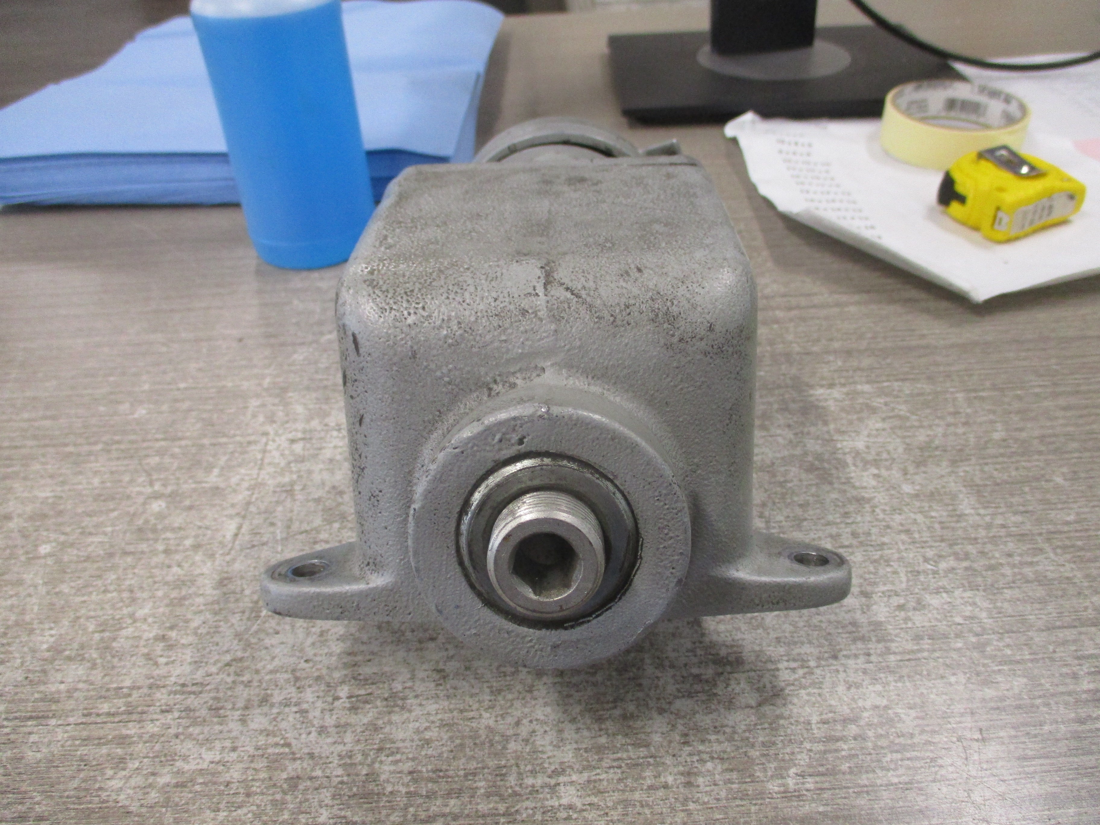 Appleton Powertite Receptacle ADR-6034 60A 600V 3W 4P W/Base *Broken Cover* Used