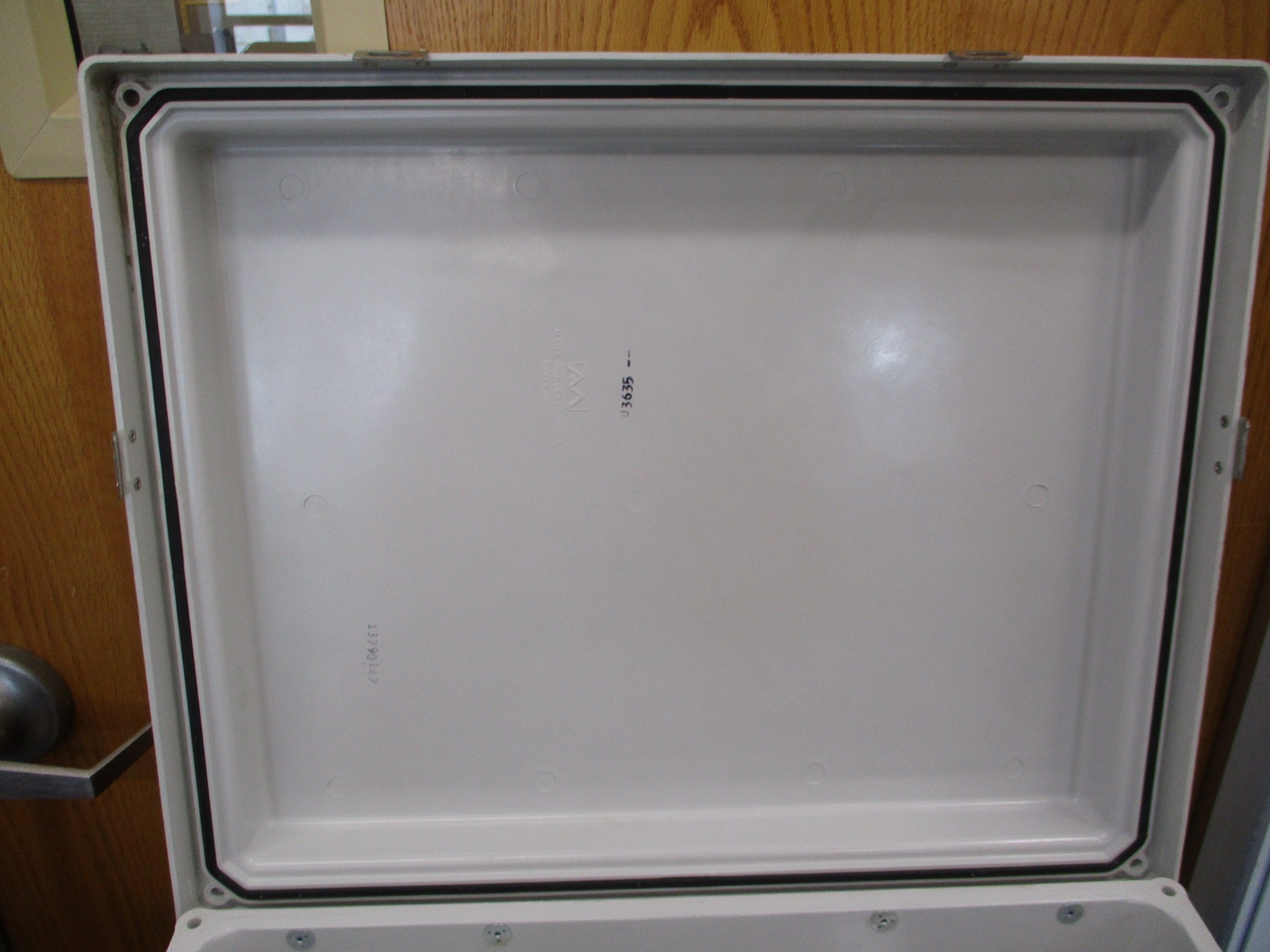 Allied Moulded Products Nema 3R, 4X, 12 Enclosure AM2068RL Size: 20" x 16" x 8"