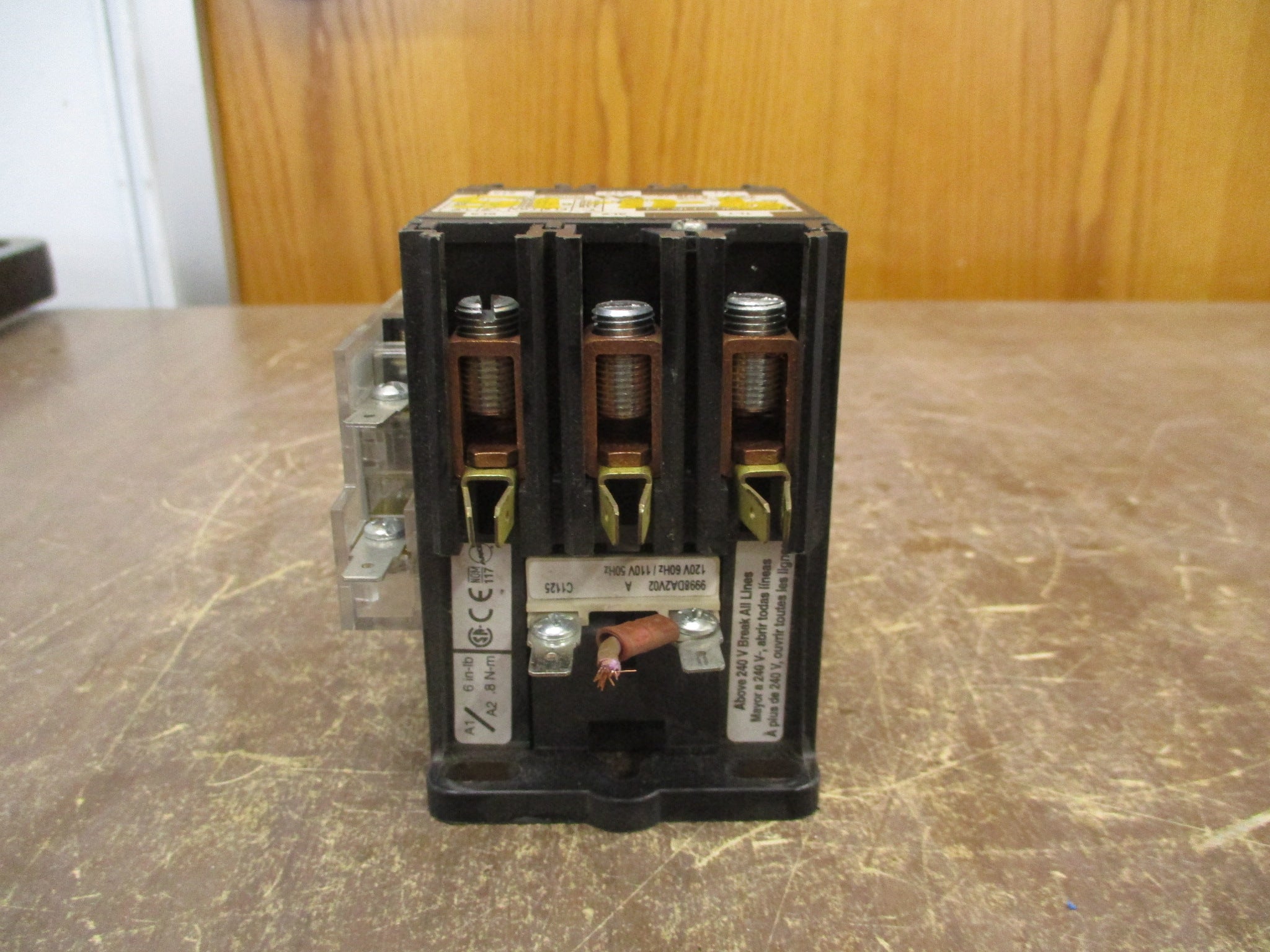 Square D Contactor 8910 DPA 63 Ser. B 120V Coil 60A w/ Aux Contact Used