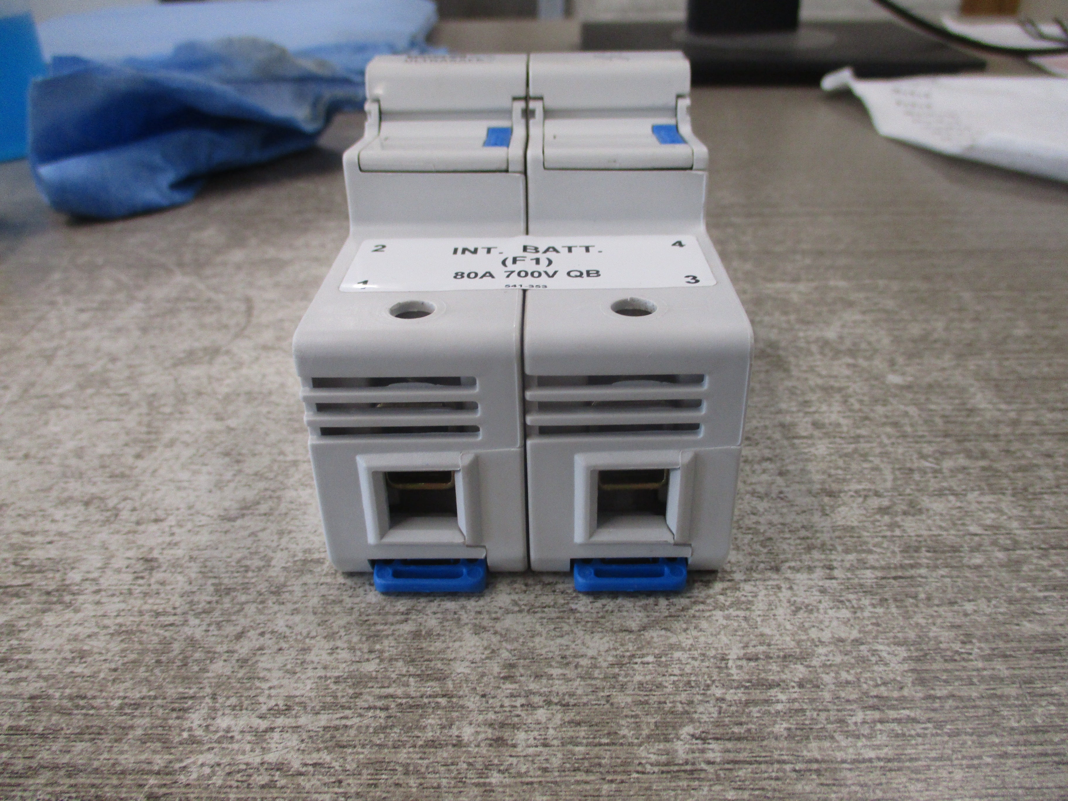 Ferraz Shawmut Ultrasafe Fuse Holder US222 125A 750V 2P Used