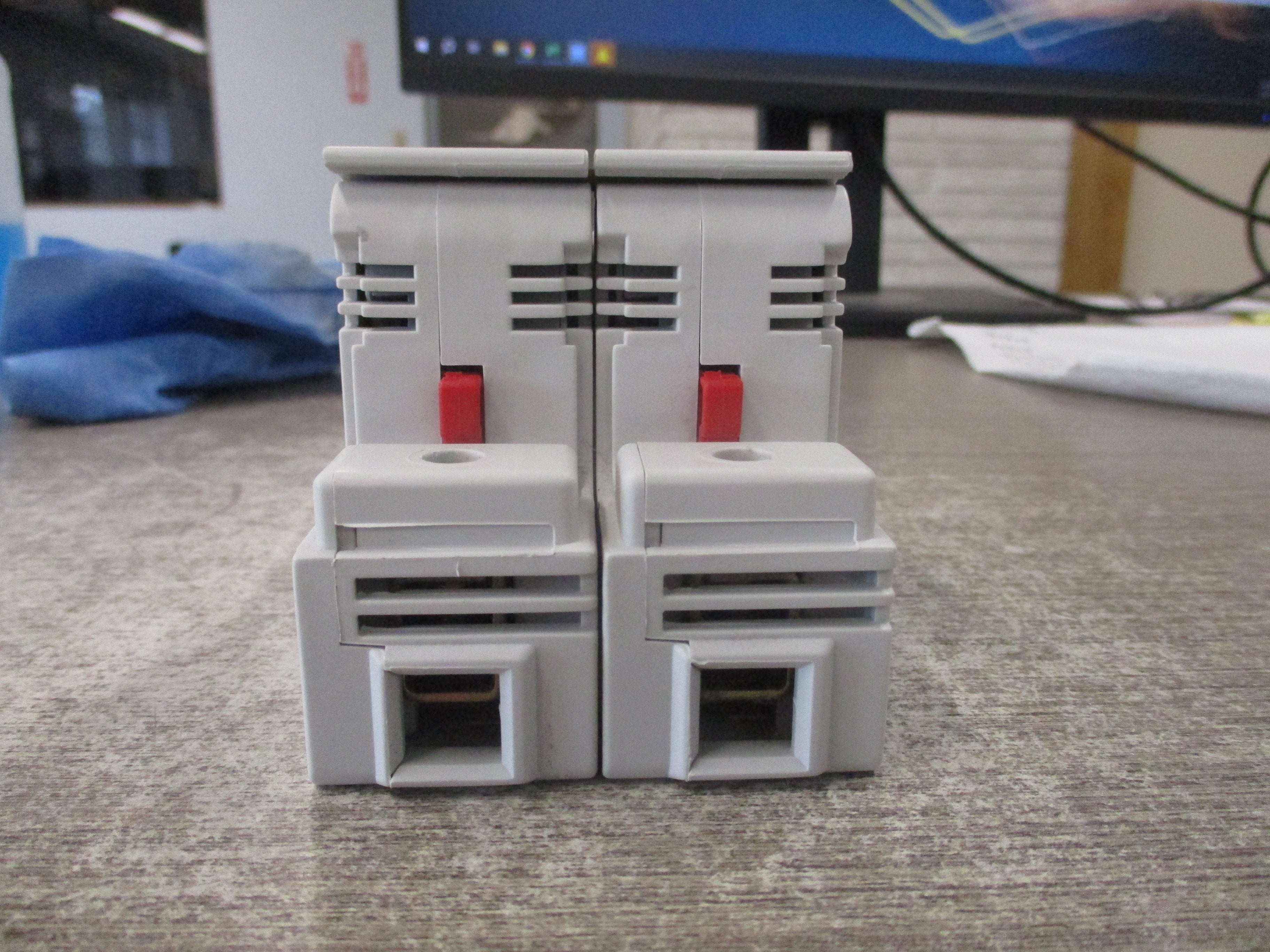 Ferraz Shawmut Ultrasafe Fuse Holder US222 125A 750V 2P Used