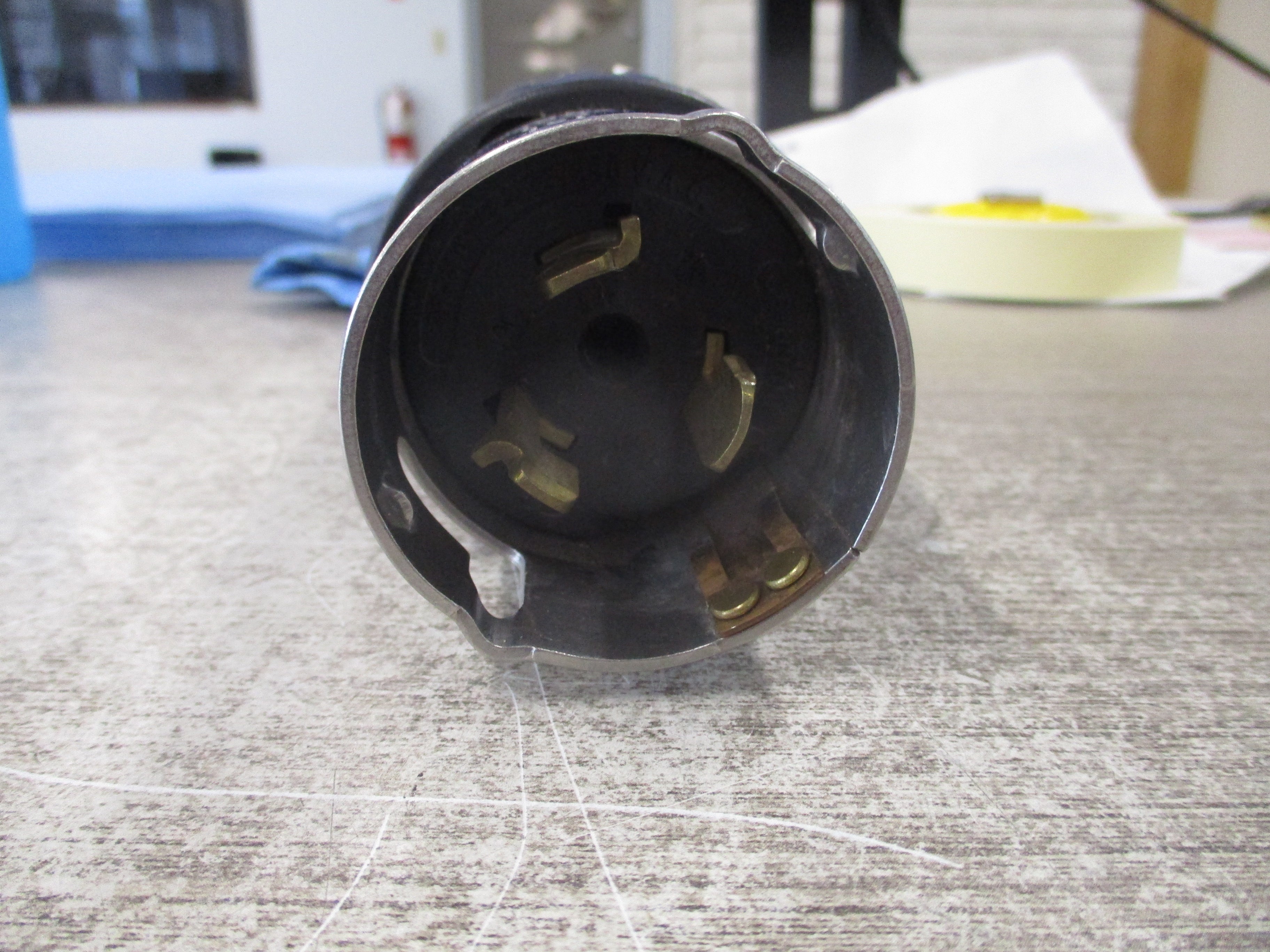 Hubbell Twist-Lock Plug CS-6365C 50A 3P 4W 125/250V Used