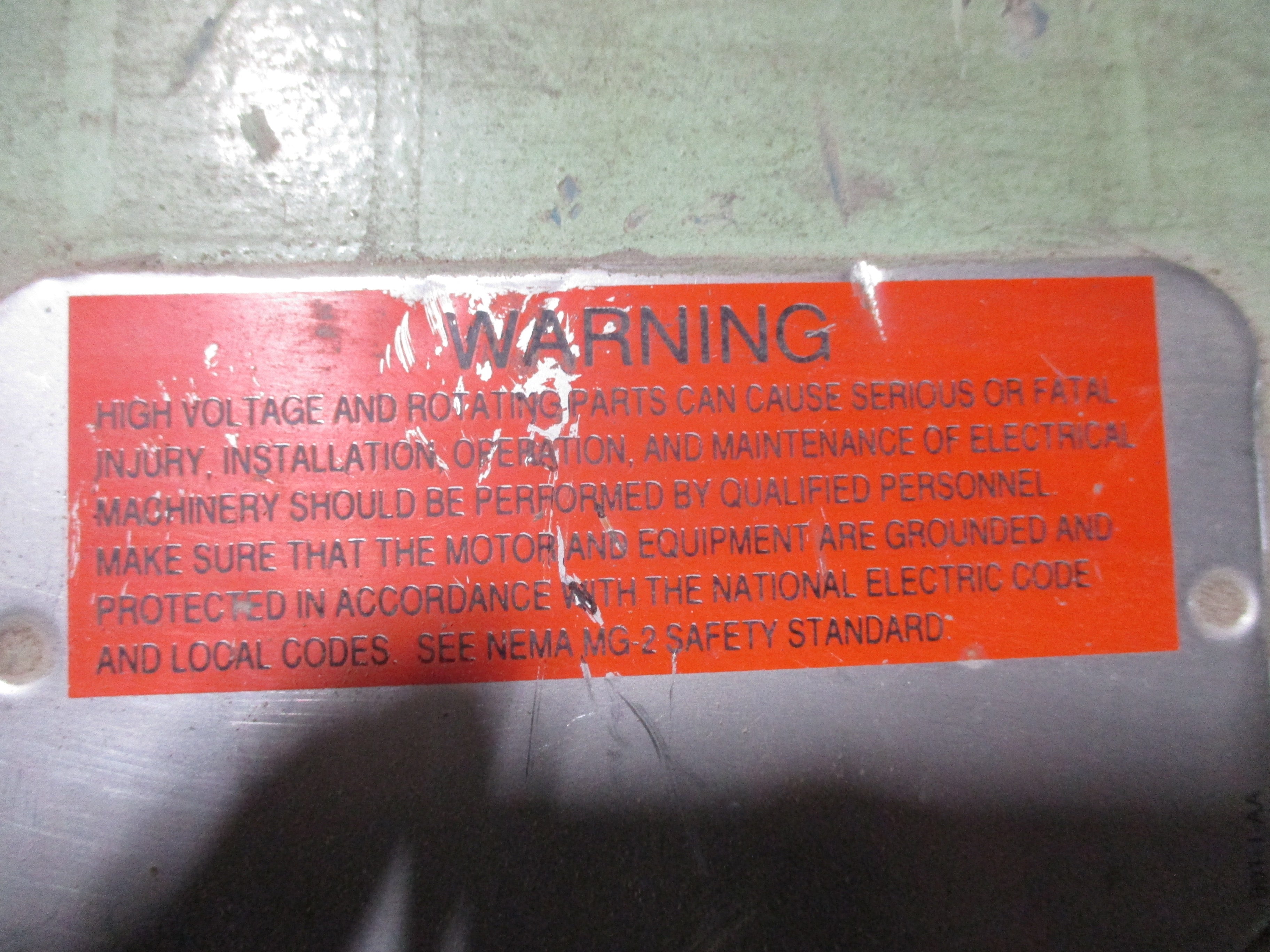 Reliance Electric Motor 447TS 250HP 460V 1800RPM 278A Enclosure: TEFC Frame: 447
