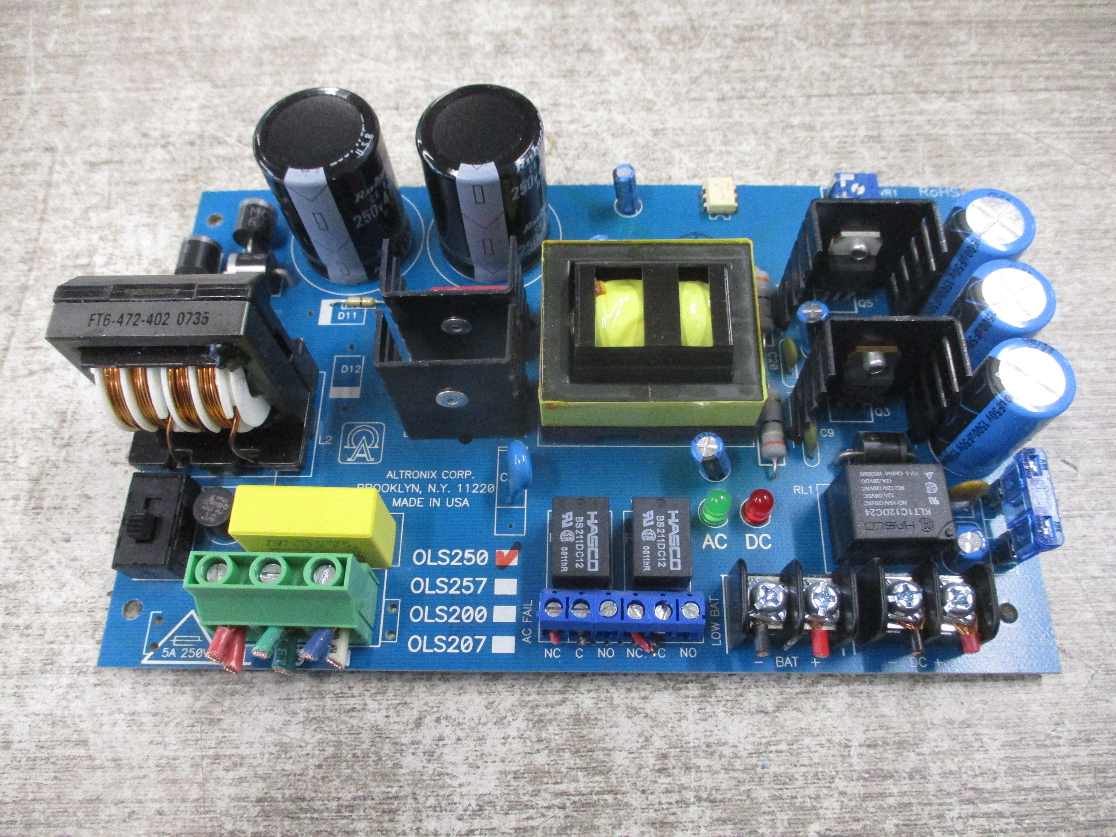 Altronix Offline Switching Power Supply OLS250 Used