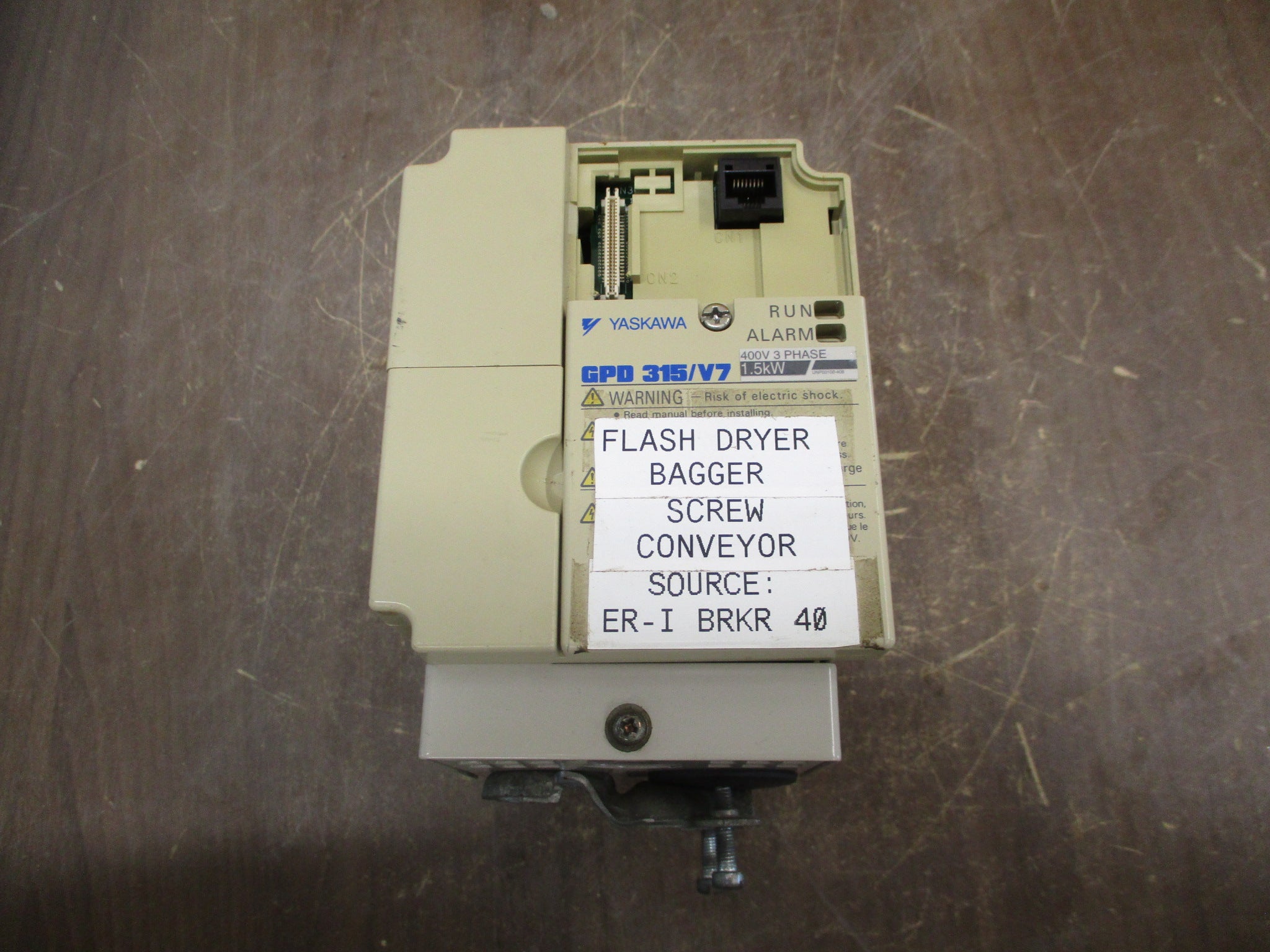 Yaskawa GPD 315/V7 AC Drive CIMR-V7AM41P5 2HP 3Ph Used