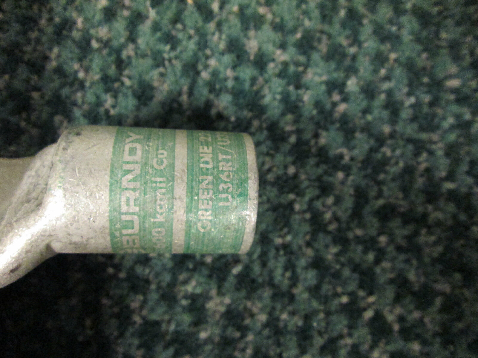 Burndy Crimp Lug U36RT/U32ART, Green die 22 or 472, Lot of 4 New Surplus!