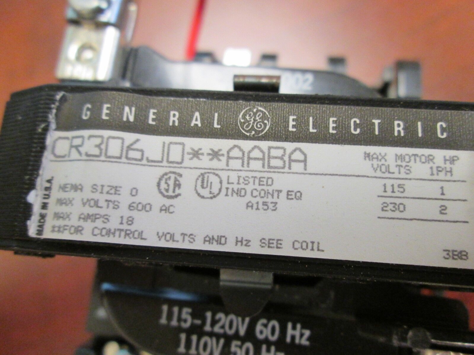 GE CR306J002AABA Size 0 Starter New